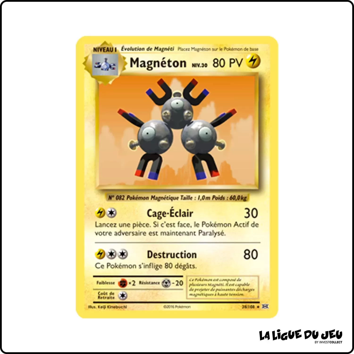 Holo - Pokemon - Évolutions - Magnéton 38/113 Pokemon Company - 1