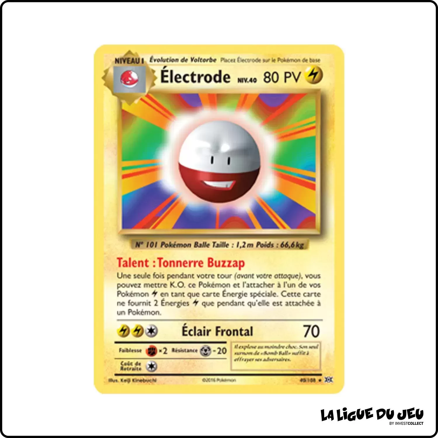 Rare - Pokemon - Évolutions - Électrode 40/113 Pokemon Company - 1