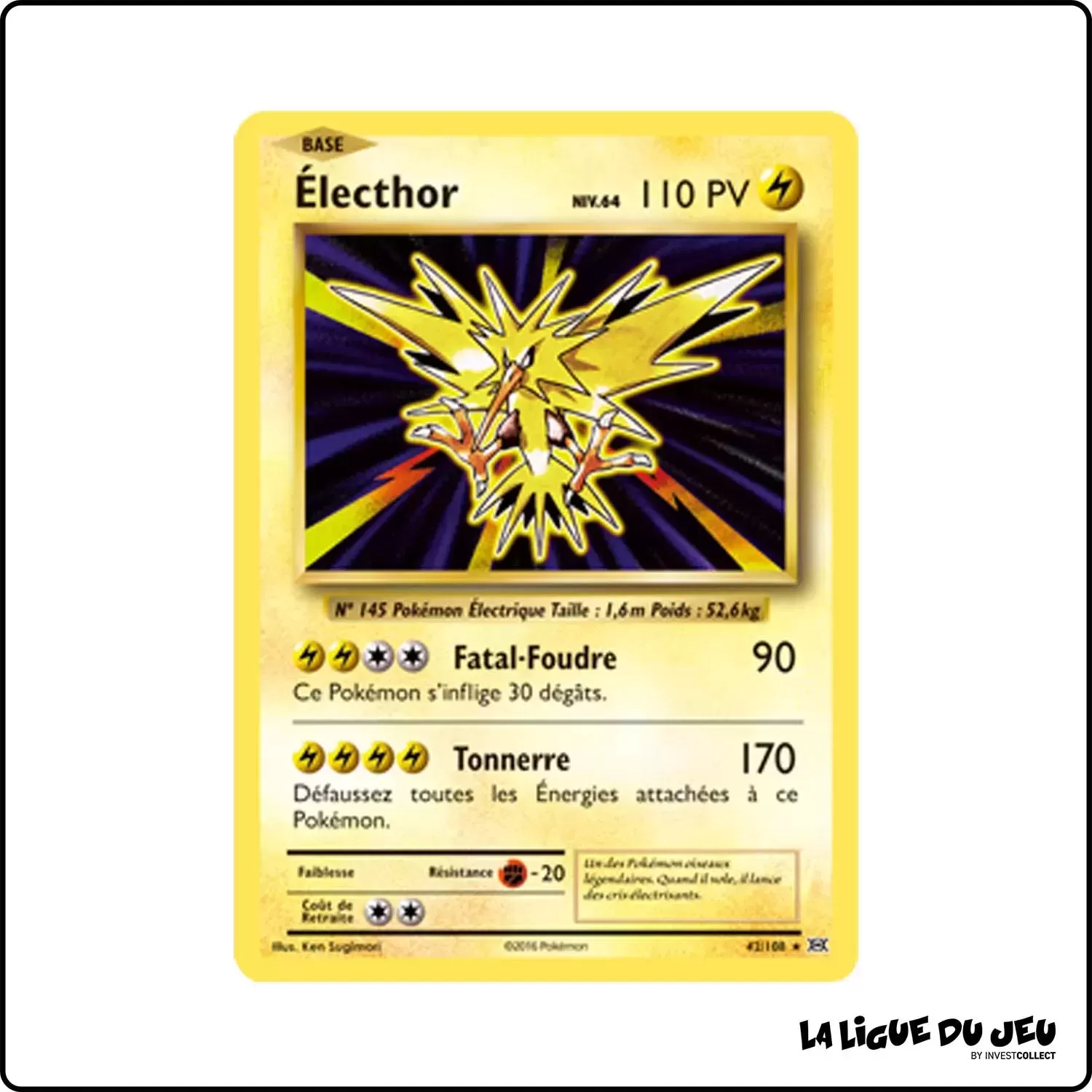 Holo - Pokemon - Évolutions - Électhor 42/113 Pokemon Company - 1