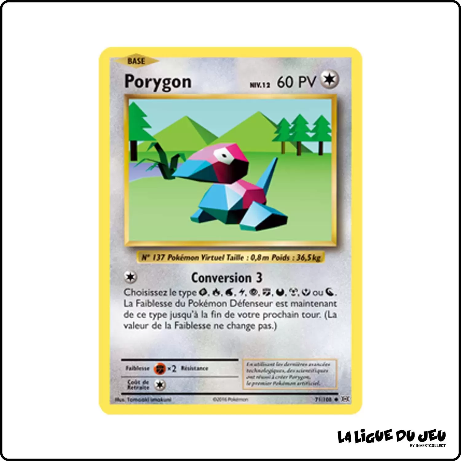 Peu commune - Pokemon - Évolutions - Porygon 71/113 Pokemon Company - 1