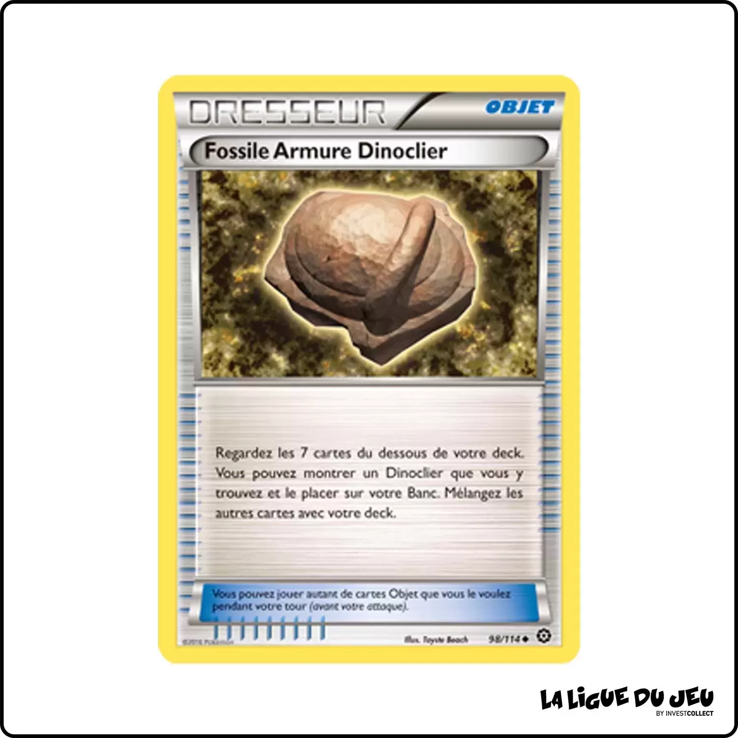 Peu commune - Pokemon - Offensive Vapeur - Fossile Armure Dinoclier 98/116 Pokemon Company - 1