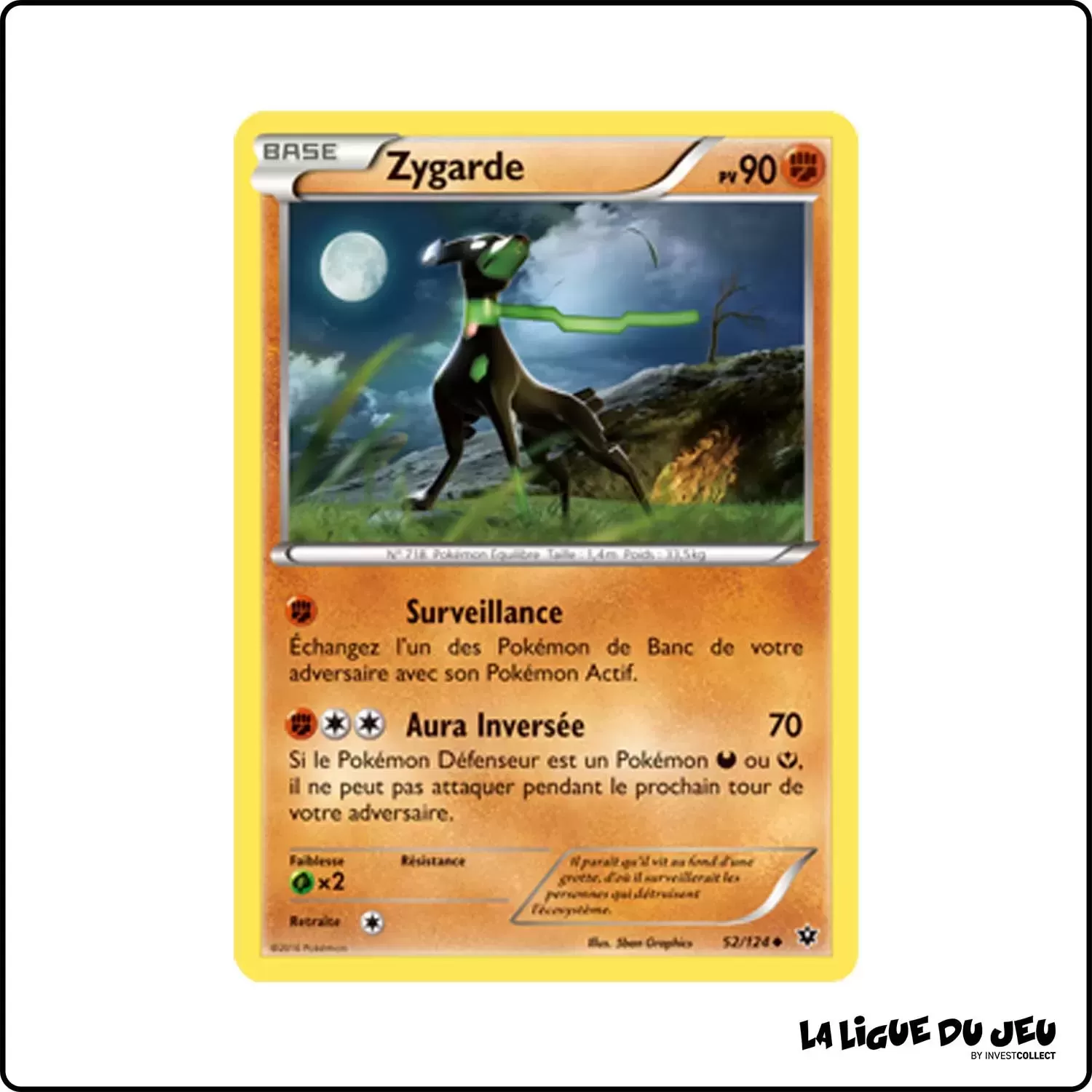 Peu commune - Pokemon - Impact des Destins - Zygarde 52/125 Pokemon Company - 1