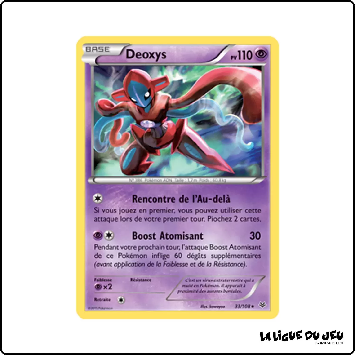 Holo - Pokemon - Ciel Rugissant - Deoxys 33/108 Pokemon Company - 1