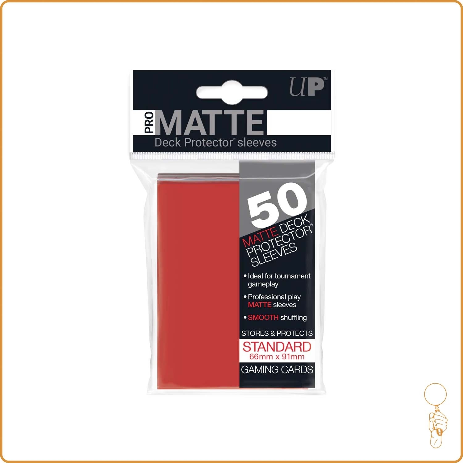 Sleeve - Ultra PRO - Protèges Cartes - Format Standard - Rouge Matte - par 50 Ultra Pro - 1