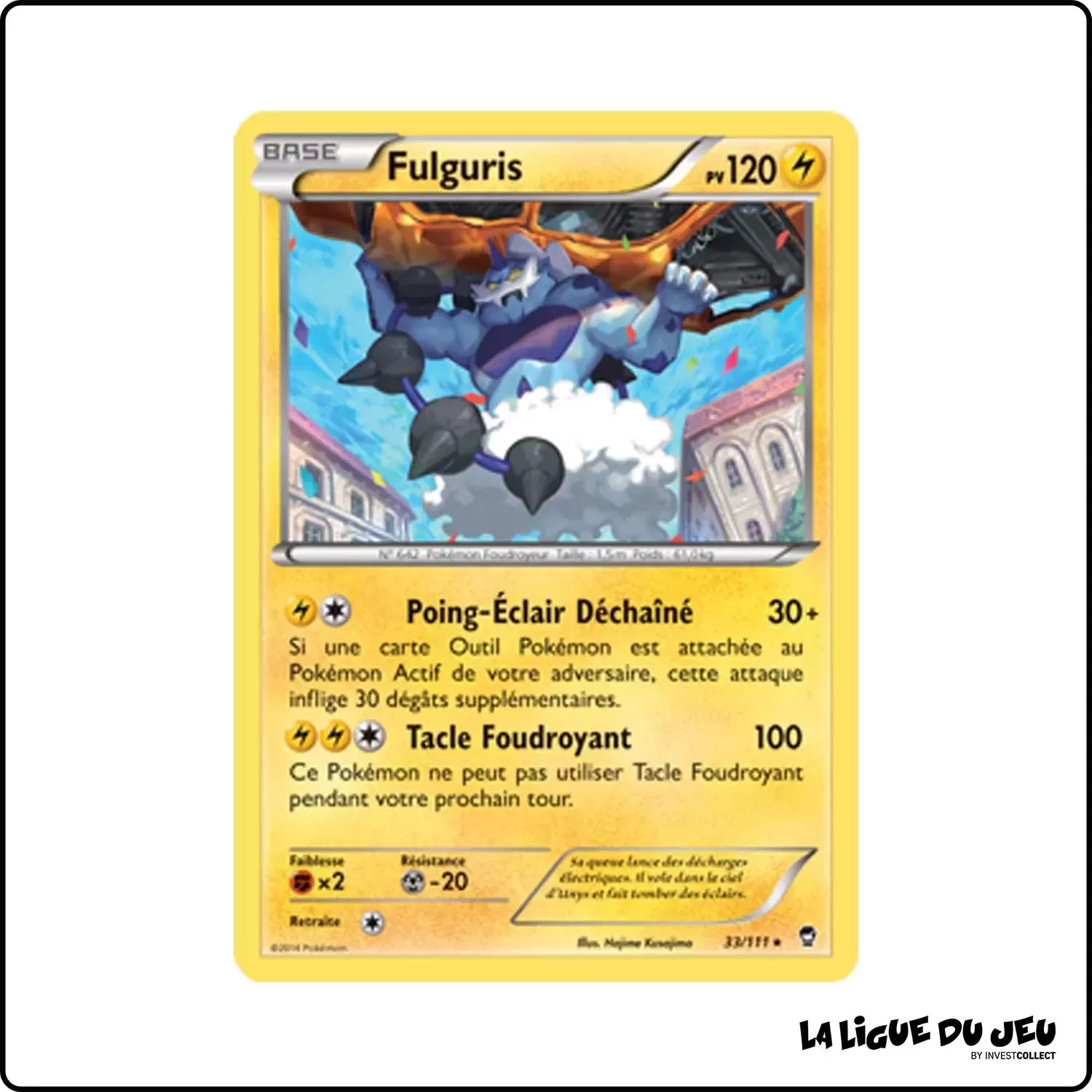 Rare - Pokemon - Poings Furieux - Fulguris 33/111 Pokemon Company - 1