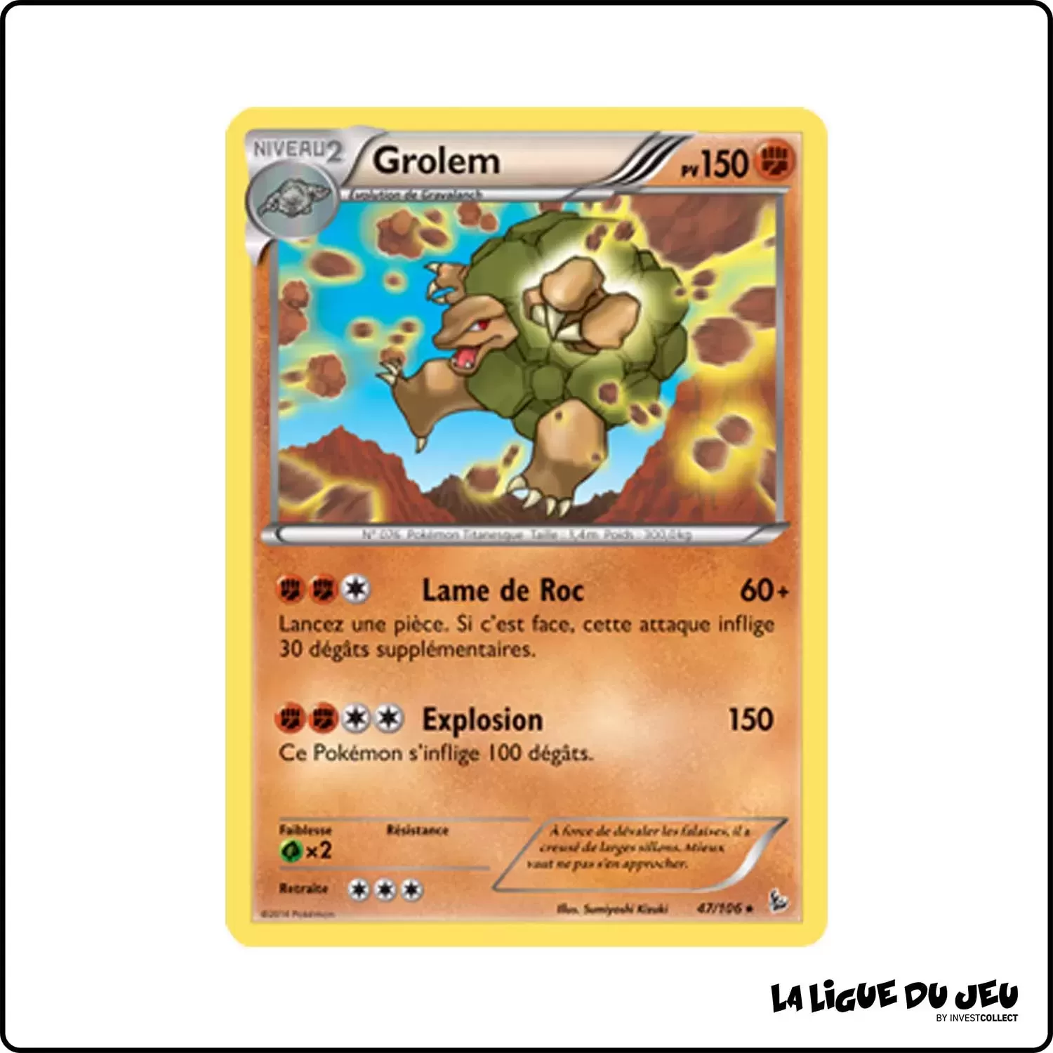 Rare - Pokemon - Étincelles - Grolem 47/106 Pokemon Company - 1