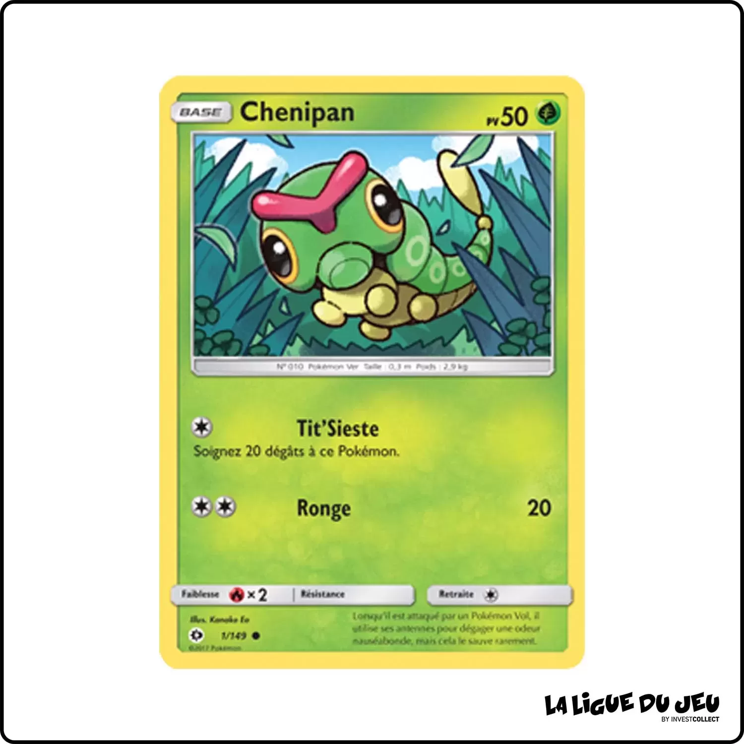 Commune - Pokemon - Soleil et Lune de Base - Chenipan 1/149