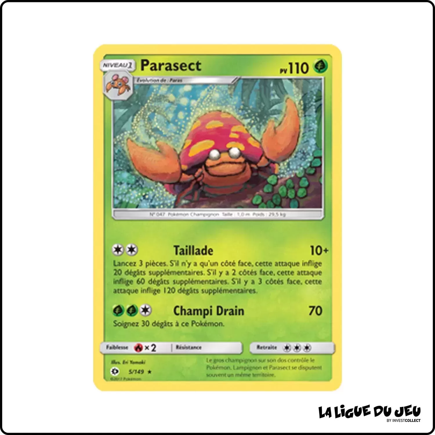 Rare - Pokemon - Soleil et Lune de Base - Parasect 5/149