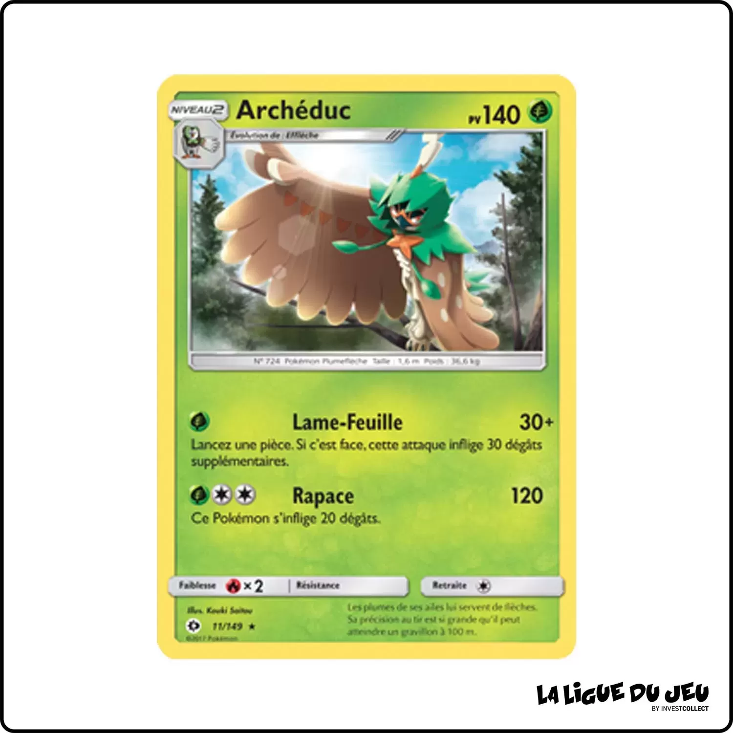 Rare - Pokemon - Soleil et Lune de Base - Archéduc 11/149