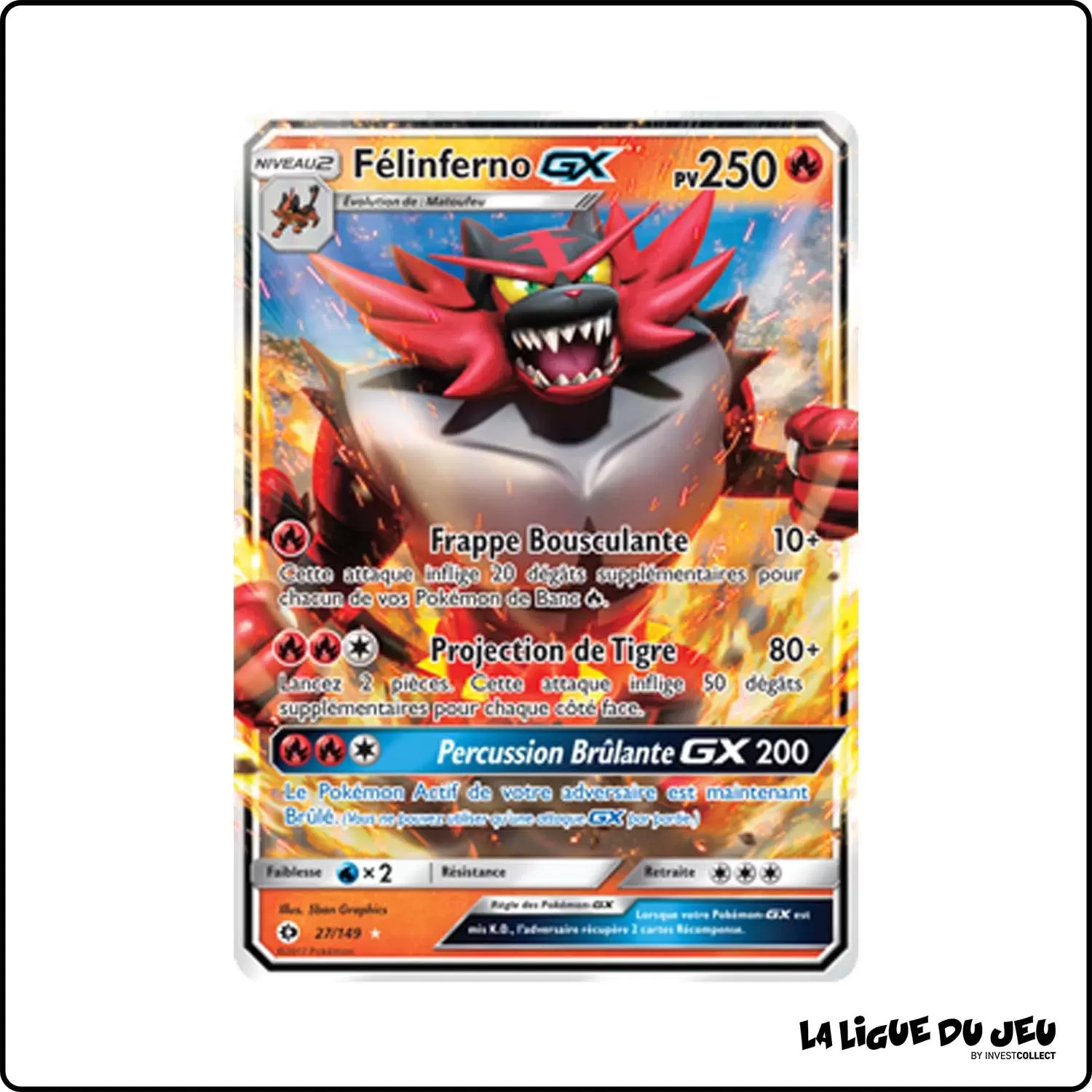 Ultra - Pokemon - Soleil et Lune de Base - Félinferno-GX 27/149