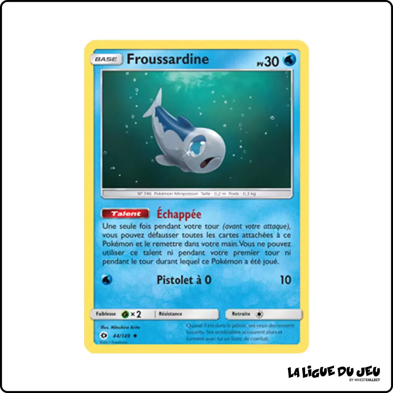 Peu commune - Pokemon - Soleil et Lune de Base - Froussardine 44/149