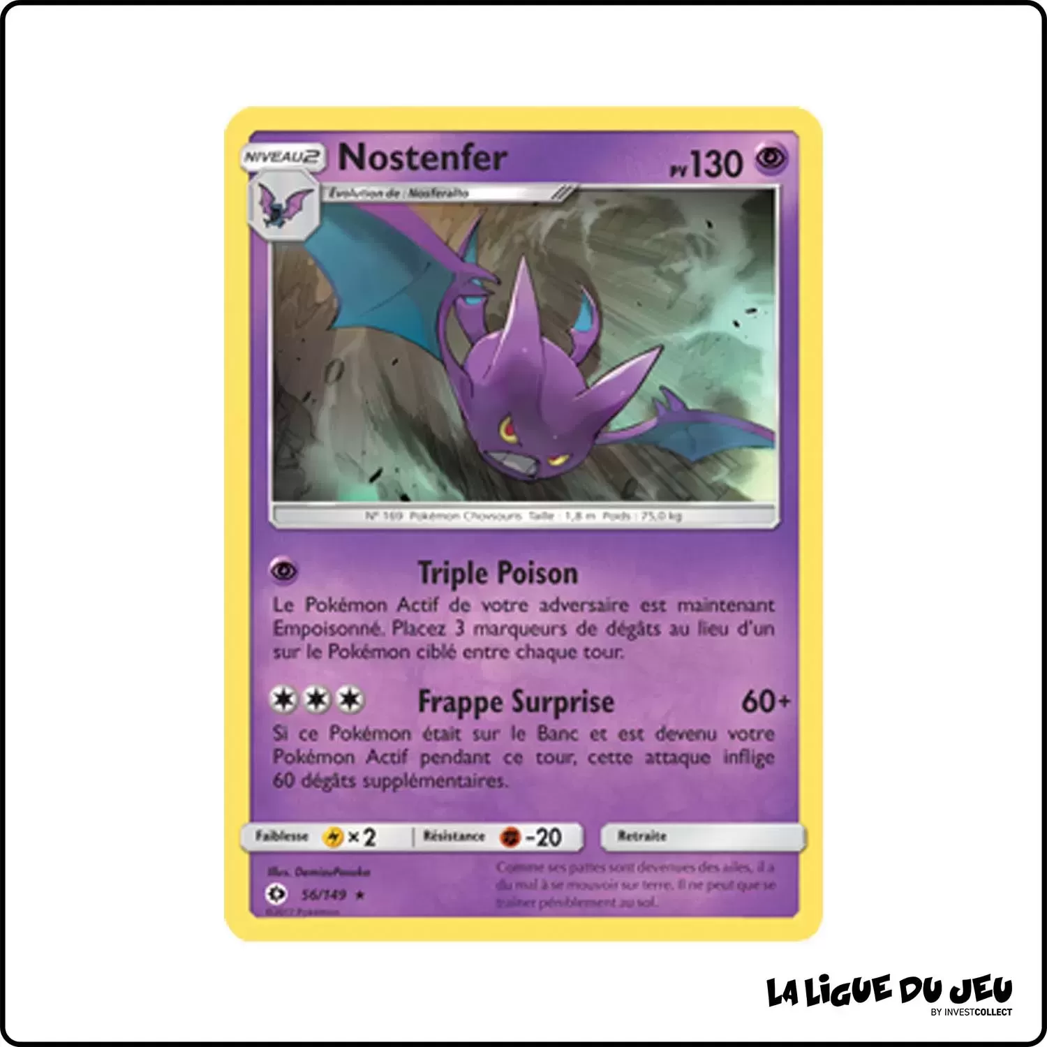 Holo - Pokemon - Soleil et Lune de Base - Nostenfer 56/149