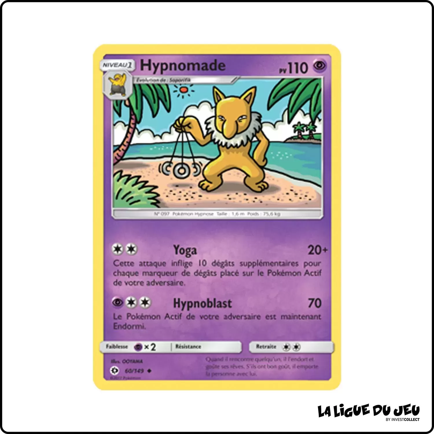 Peu commune - Pokemon - Soleil et Lune de Base - Hypnomade 60/149