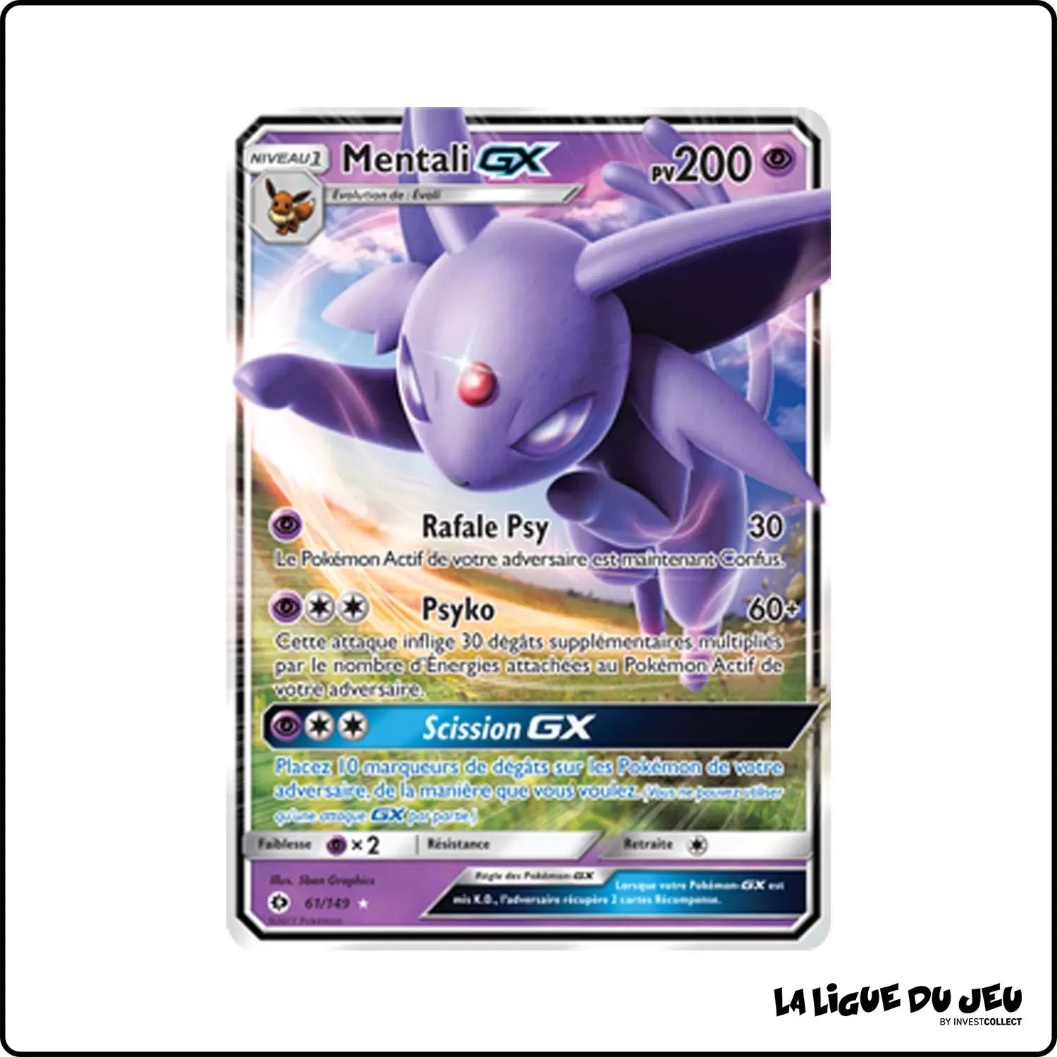 Ultra - Pokemon - Soleil et Lune de Base - Mentali-GX 61/149