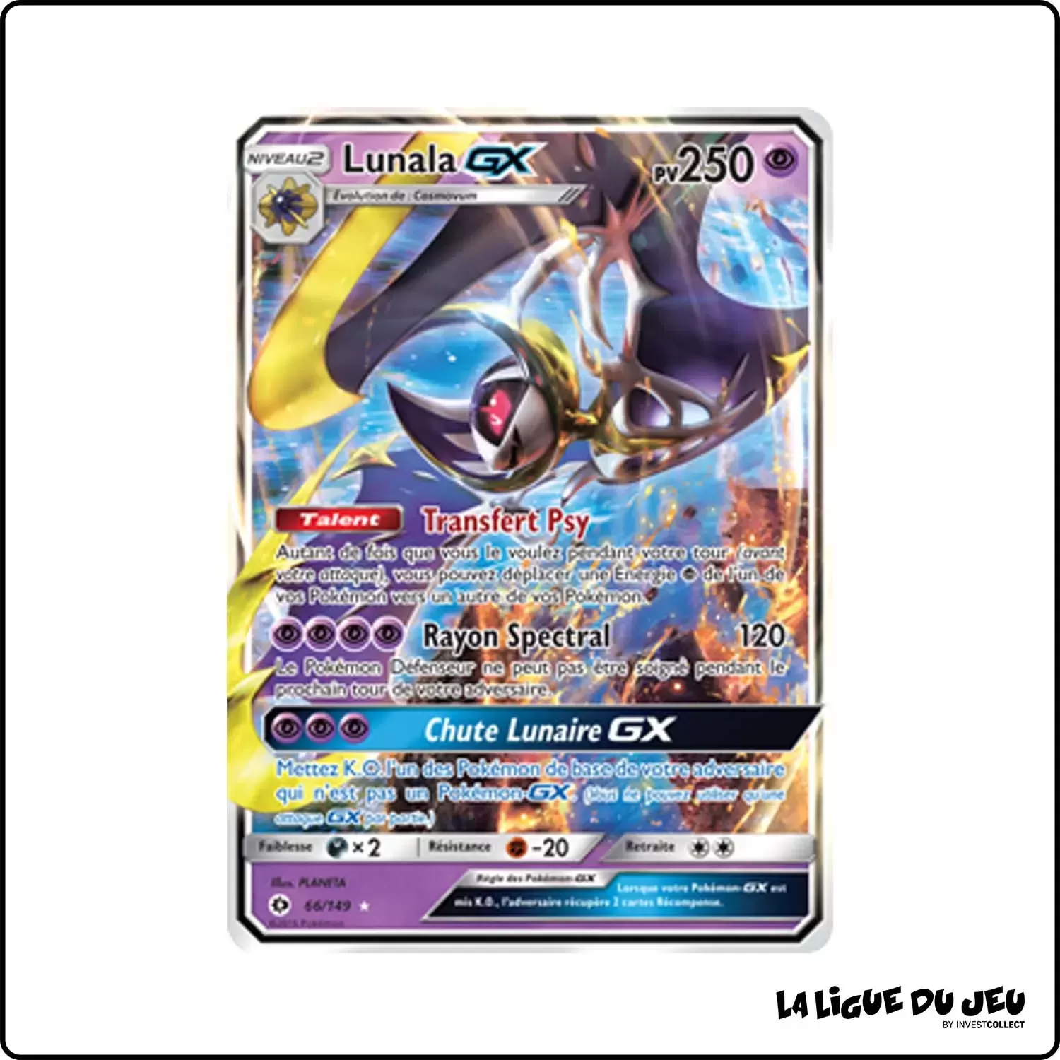 Ultra - Pokemon - Soleil et Lune de Base - Lunala-GX 66/149