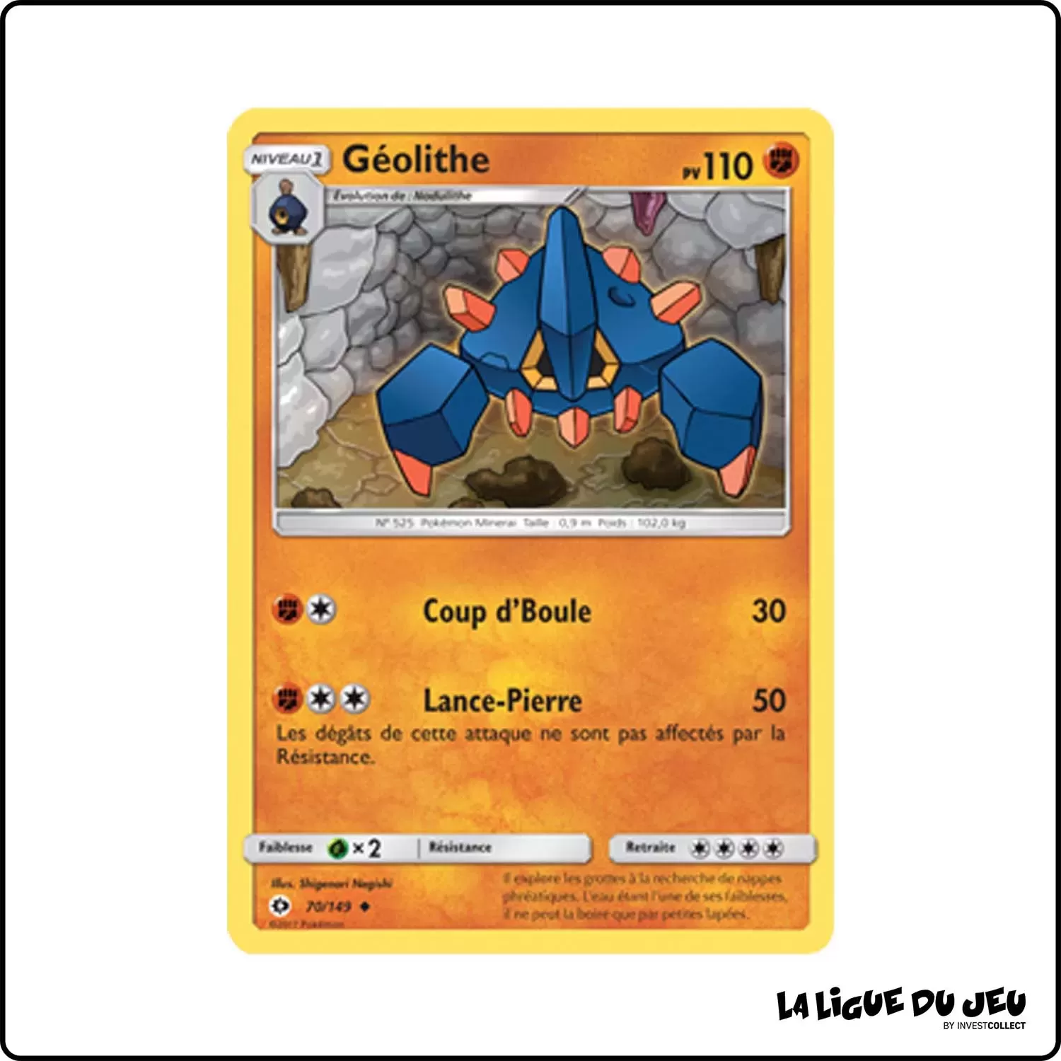 Peu commune - Pokemon - Soleil et Lune de Base - Géolithe 70/149