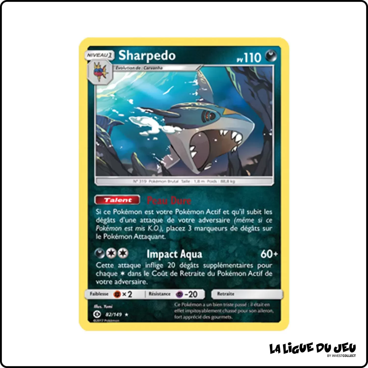 Holo - Pokemon - Soleil et Lune de Base - Sharpedo 82/149