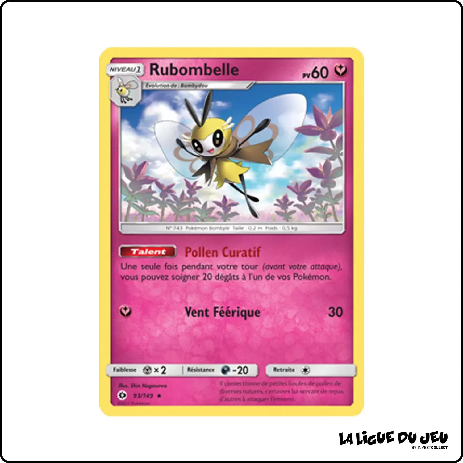 Holo - Pokemon - Soleil et Lune de Base - Rubombelle 93/149