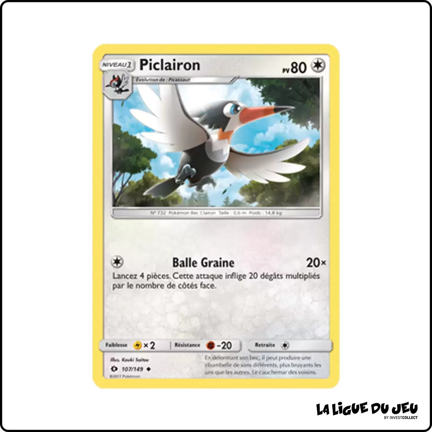 Peu commune - Pokemon - Soleil et Lune de Base - Piclairon 107/149