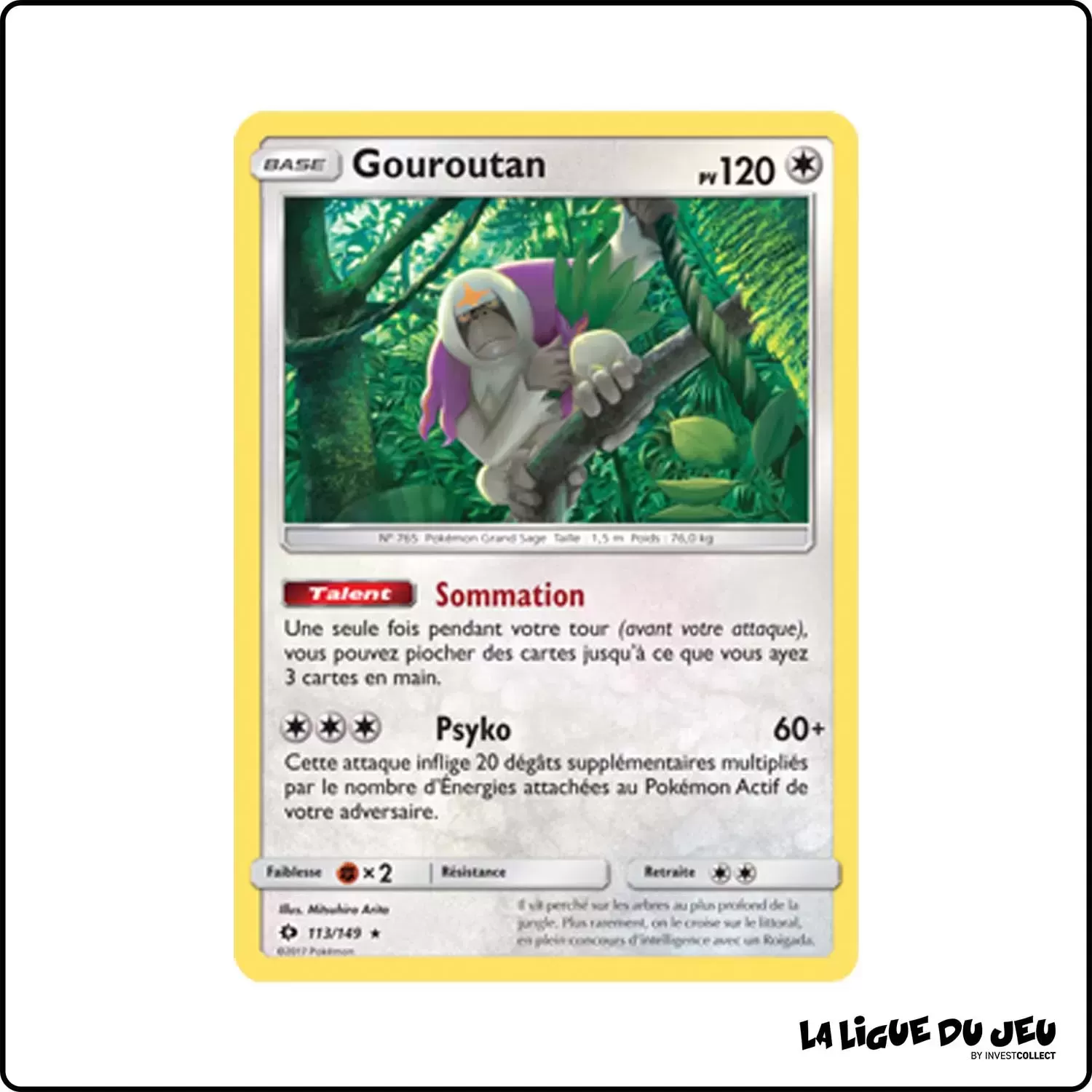 Holo - Pokemon - Soleil et Lune de Base - Gouroutan 113/149