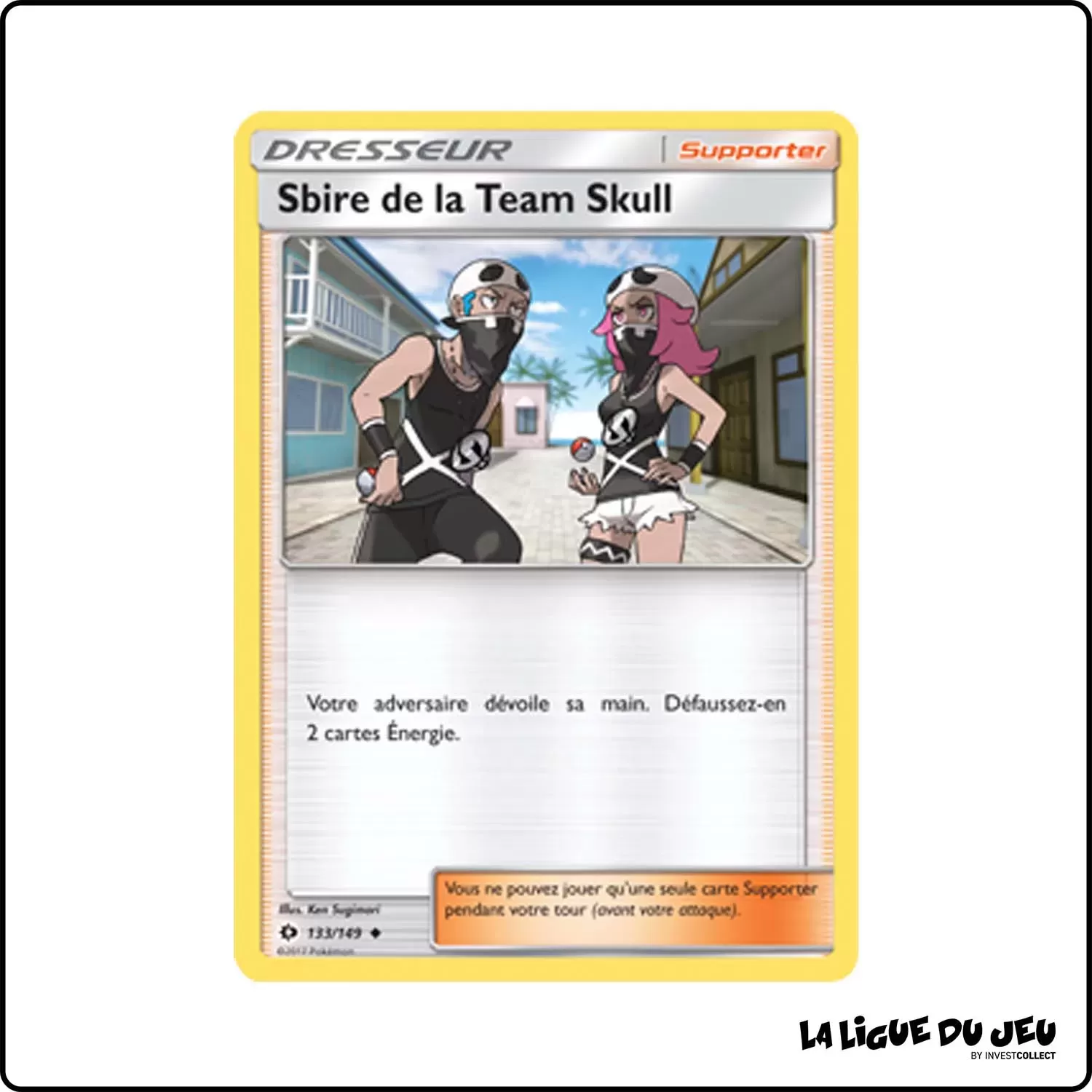 Peu commune - Pokemon - Soleil et Lune de Base - Sbire de la Team Skull 133/149