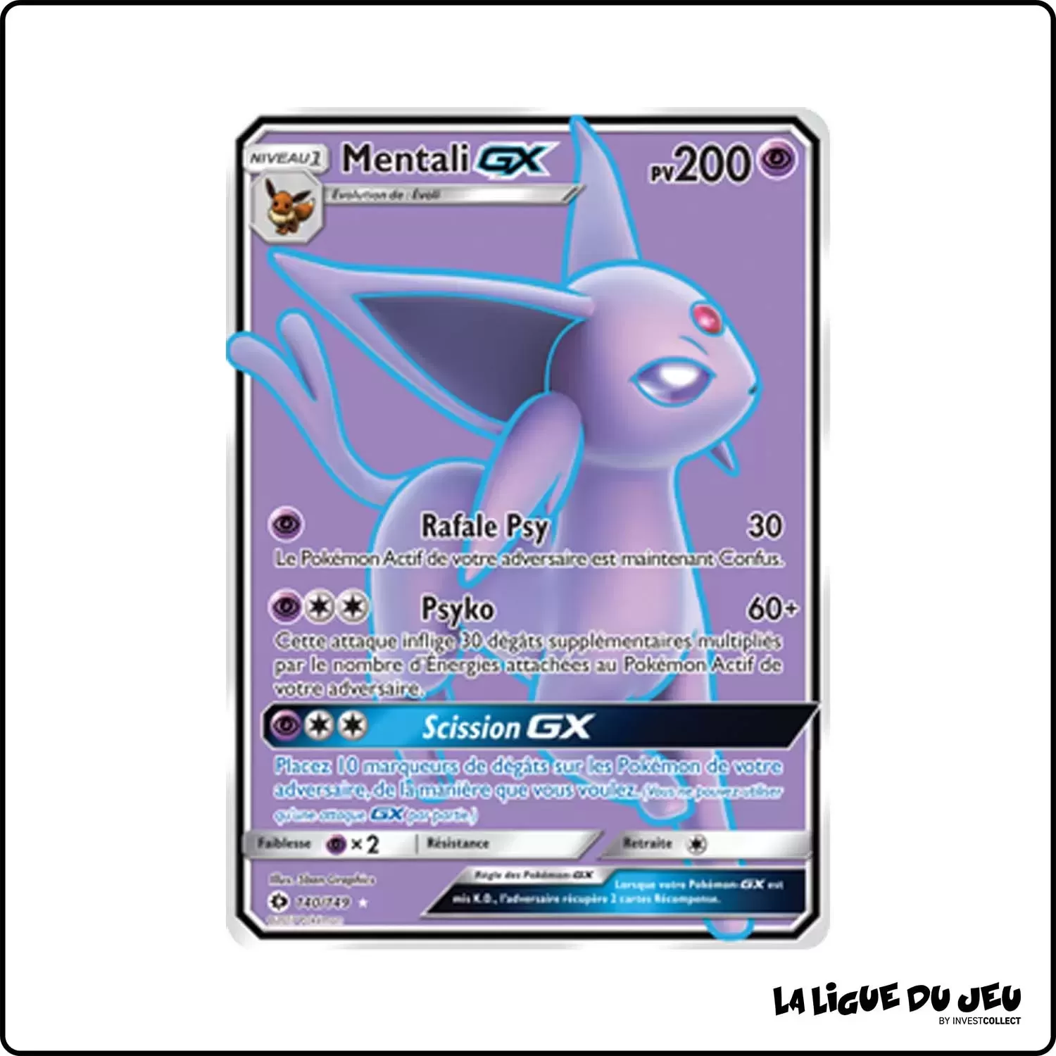 Ultra - Pokemon - Soleil et Lune de Base - Mentali-GX 140/149