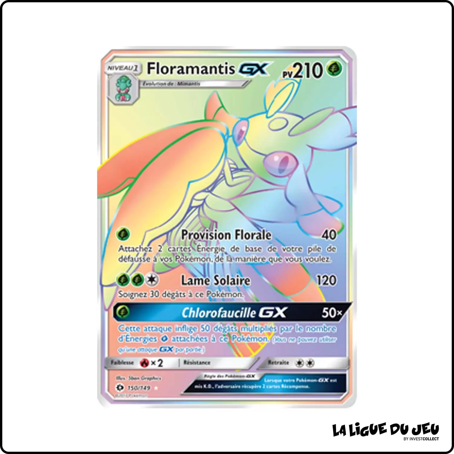 Secrete - Pokemon - Soleil et Lune de Base - Floramantis-GX 150/149