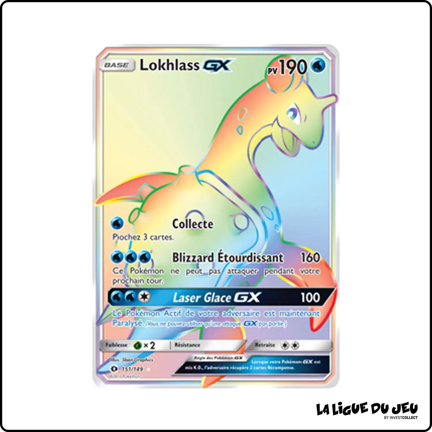 Secrete - Pokemon - Soleil et Lune de Base - Lokhlass-GX 151/149