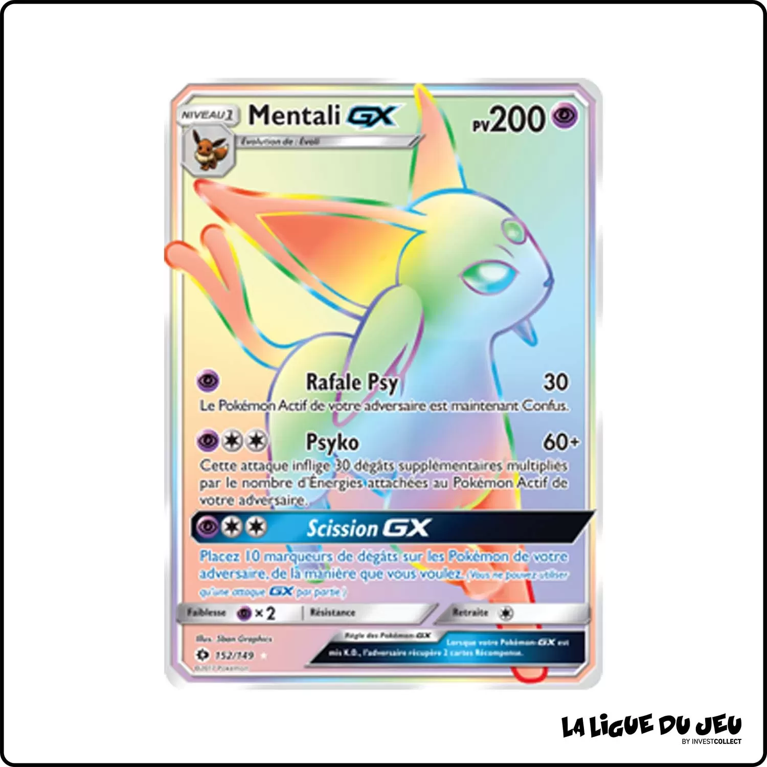 Secrete - Pokemon - Soleil et Lune de Base - Mentali-GX 152/149