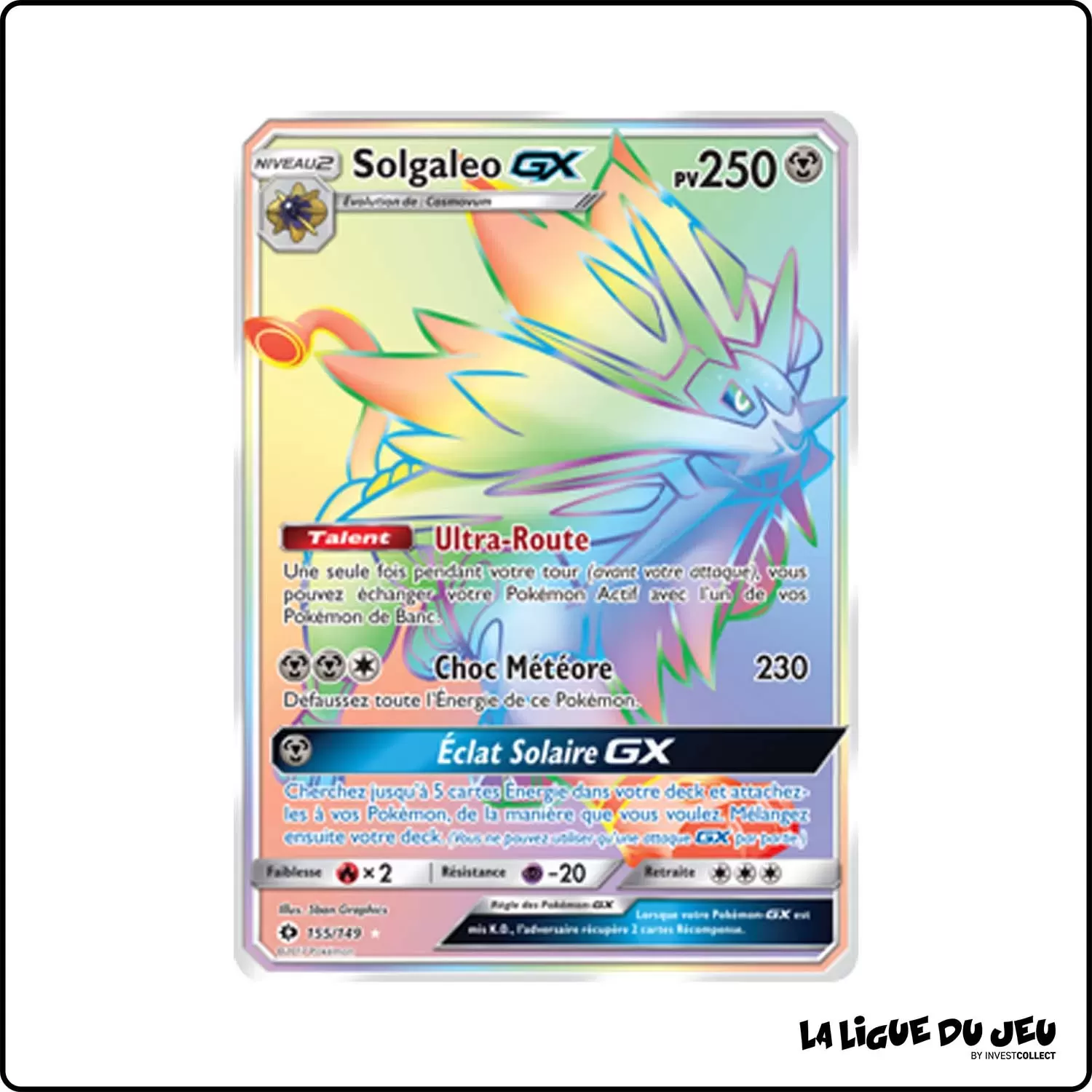 Secrete - Pokemon - Soleil et Lune de Base - Solgaleo-GX 155/149