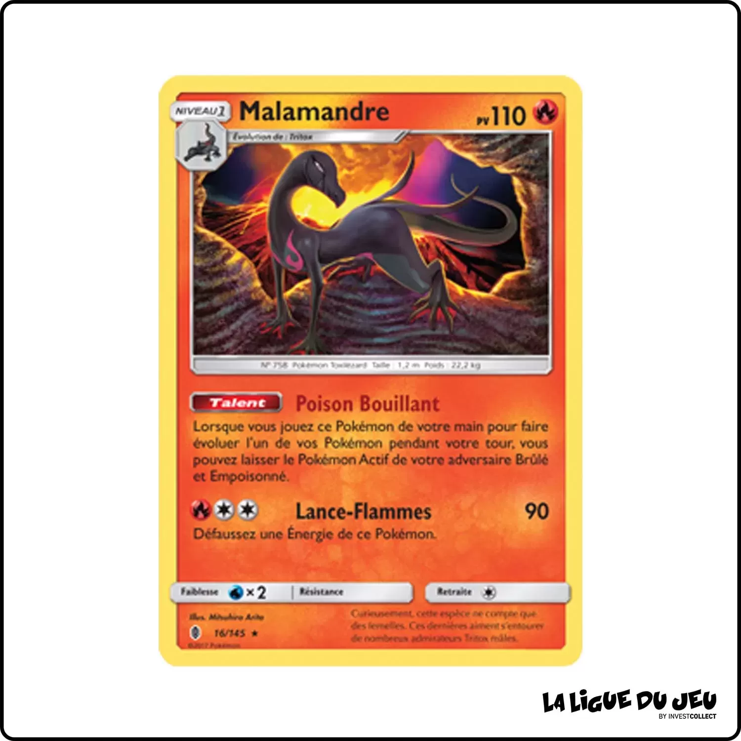 Rare - Pokemon - Gardiens Ascendants - Malamandre 16/145