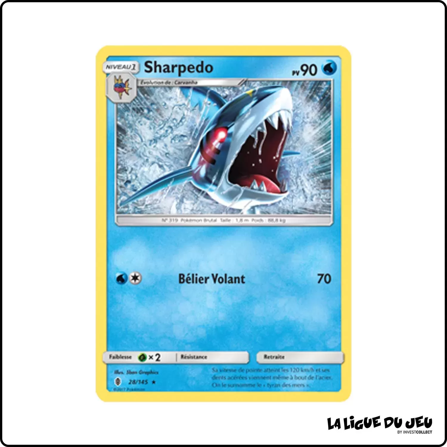 Rare - Pokemon - Gardiens Ascendants - Sharpedo 28/145