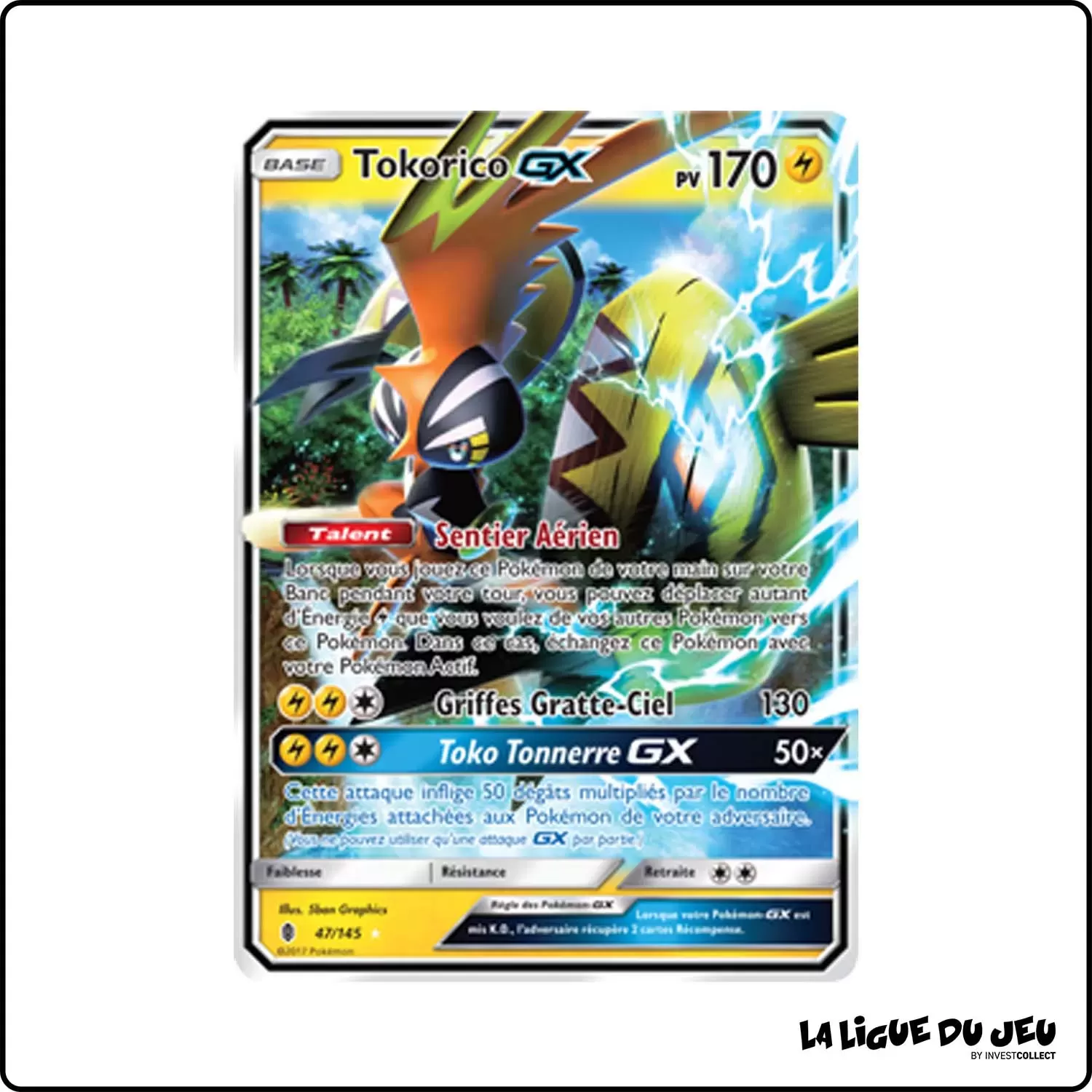 Ultra - Pokemon - Gardiens Ascendants - Tokorico-GX 47/145