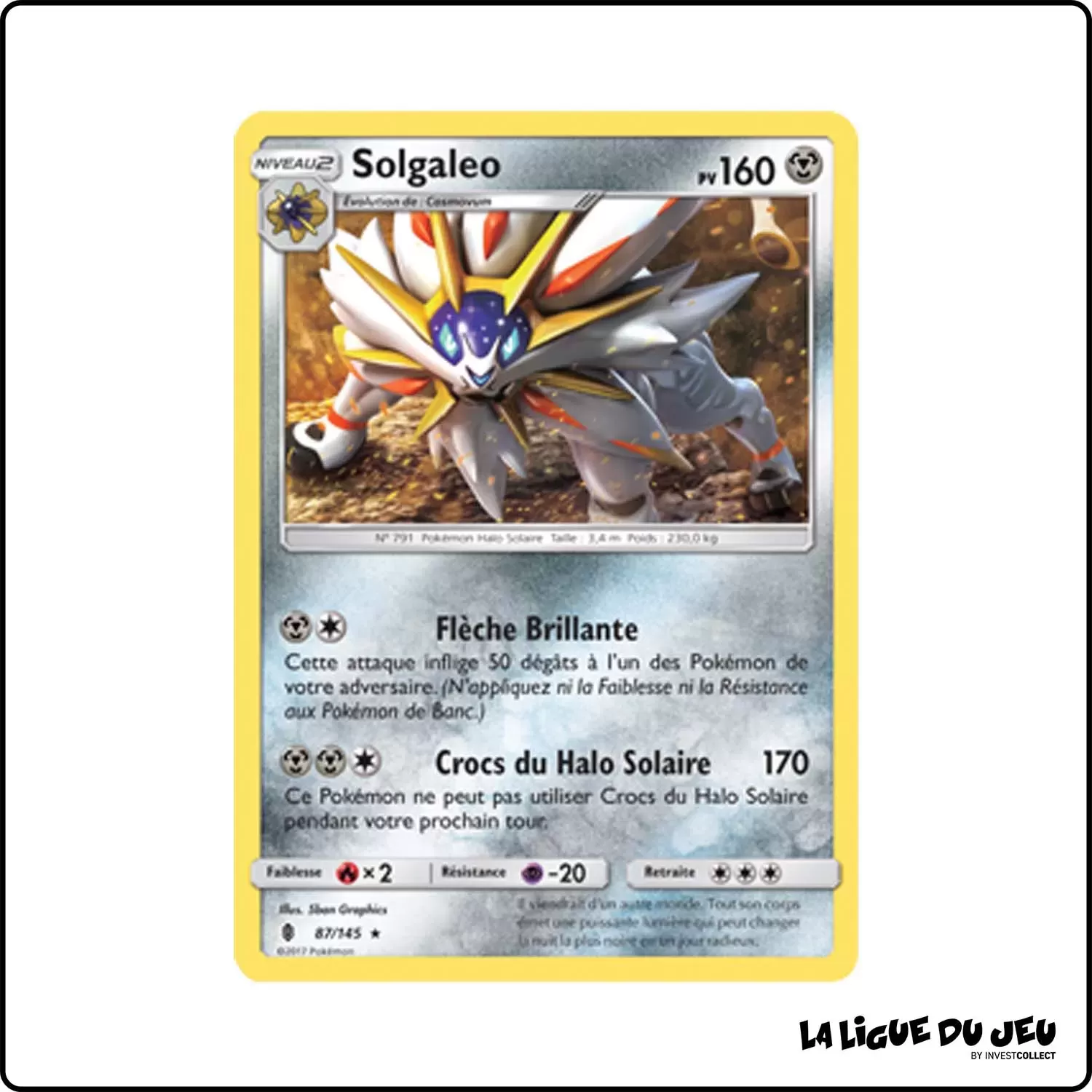 Rare - Pokemon - Gardiens Ascendants - Solgaleo 87/145