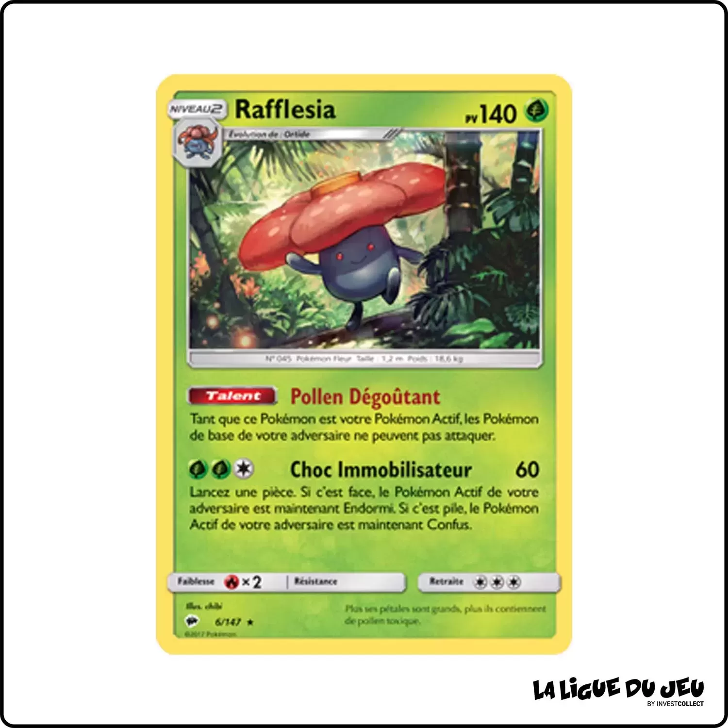 Holo - Pokemon - Ombres Ardentes - Rafflesia 6/147