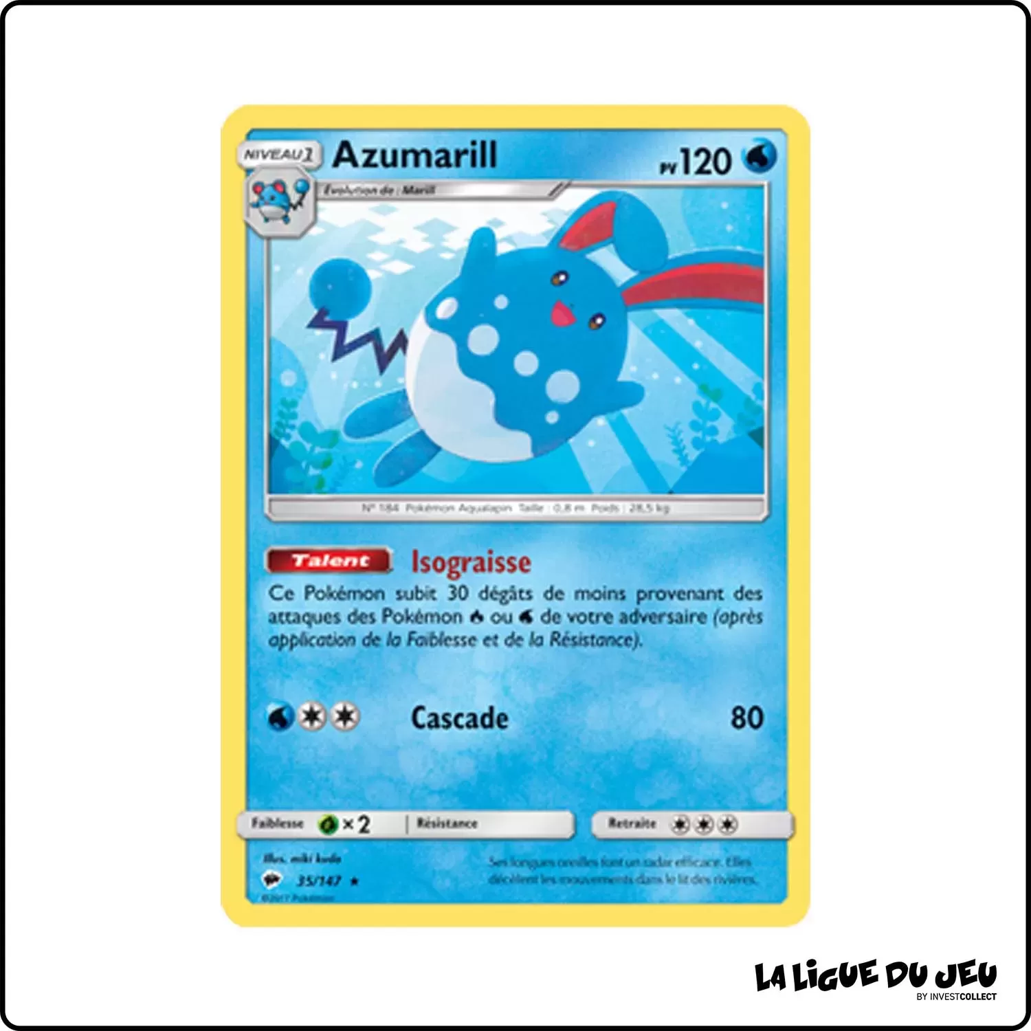 Rare - Pokemon - Ombres Ardentes - Azumarill 35/147