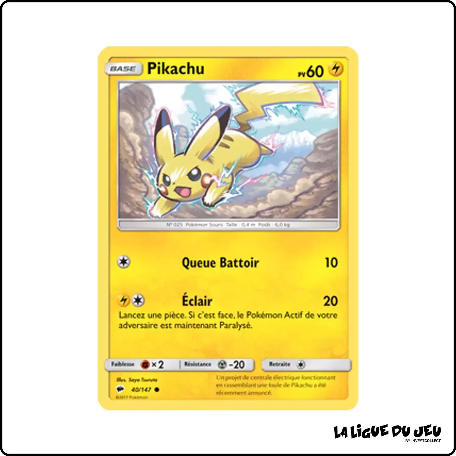 Commune - Pokemon - Ombres Ardentes - Pikachu 40/147