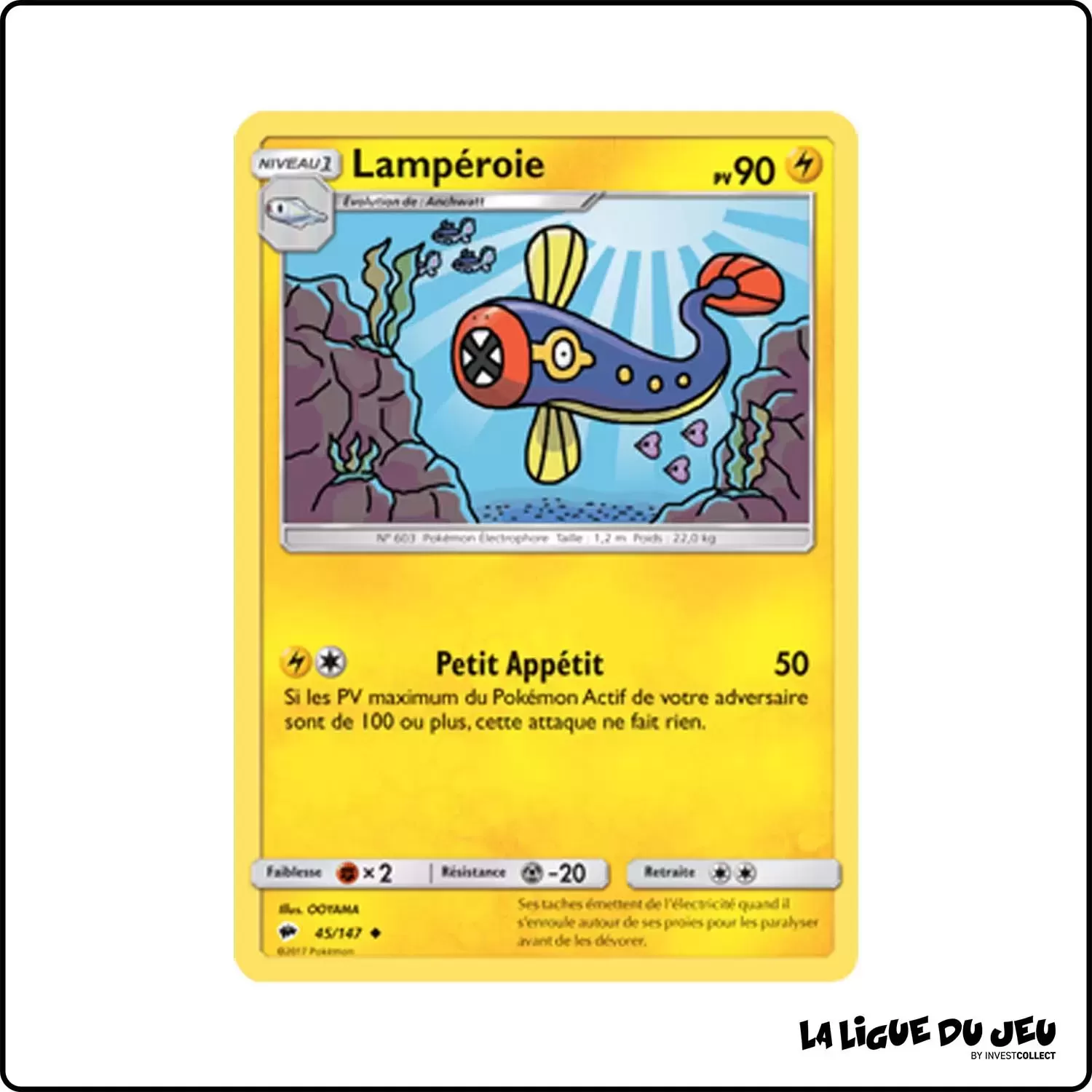 Peu commune - Pokemon - Ombres Ardentes - Lampéroie 45/147