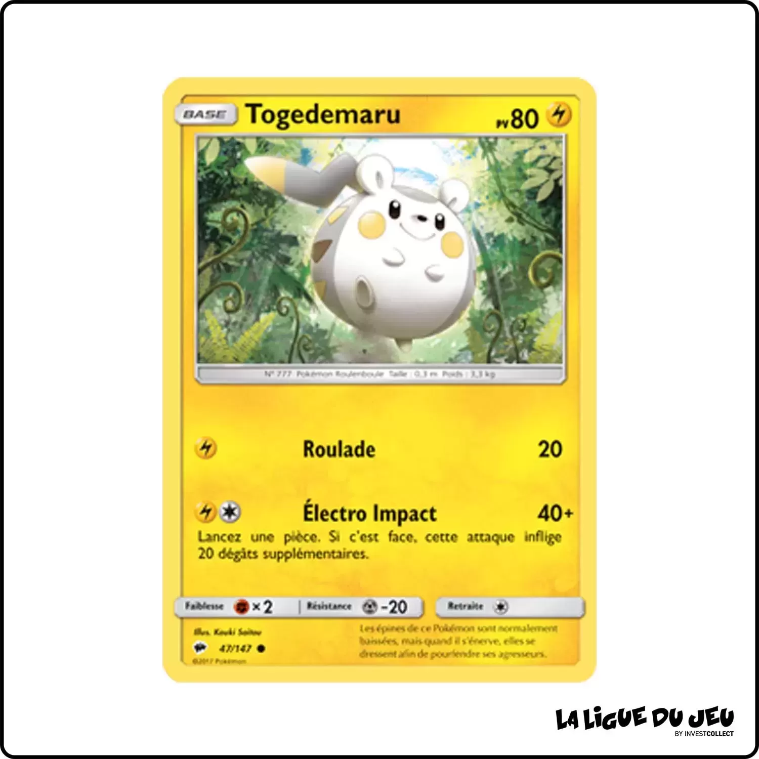 Commune - Pokemon - Ombres Ardentes - Togedemaru 47/147