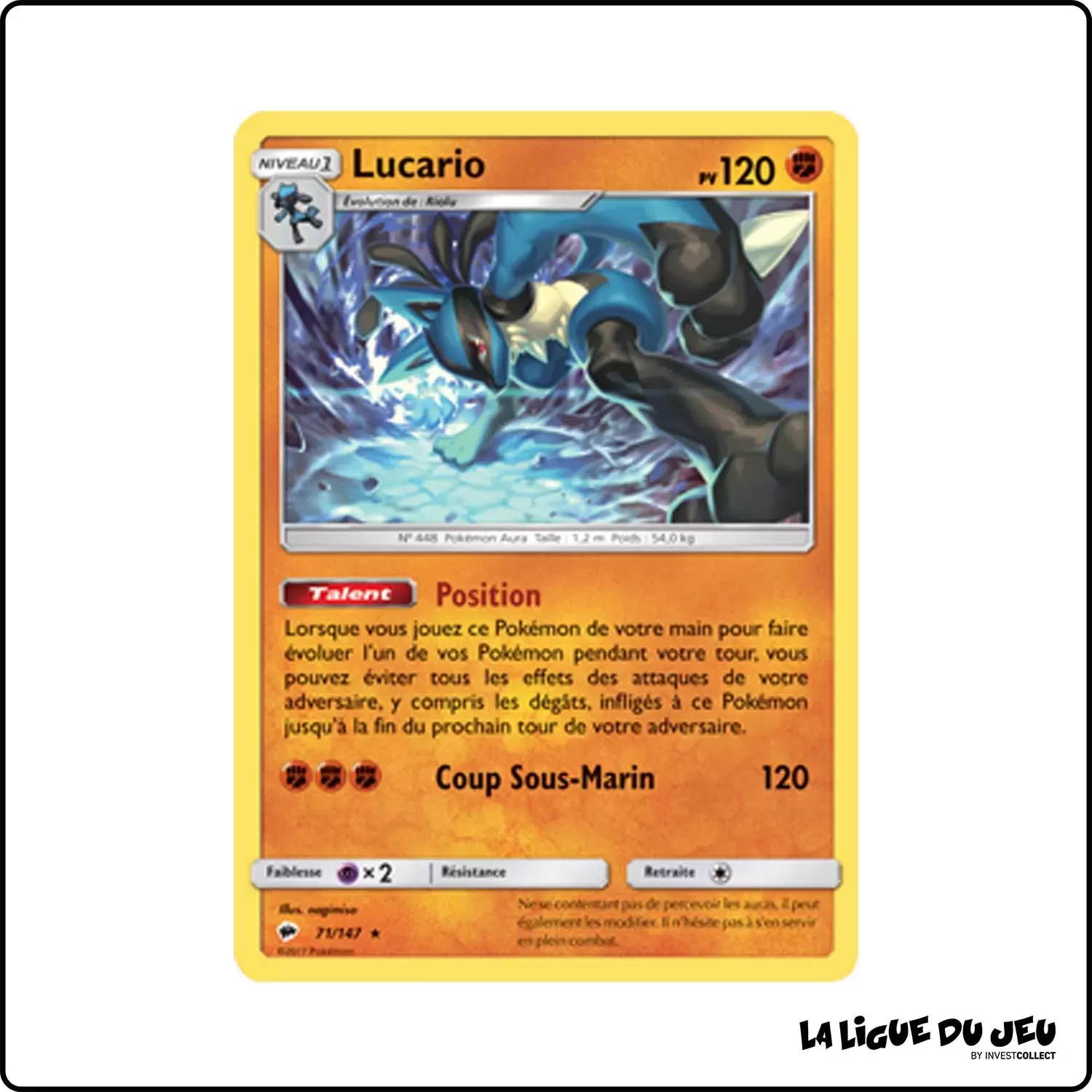 Holo - Pokemon - Ombres Ardentes - Lucario 71/147