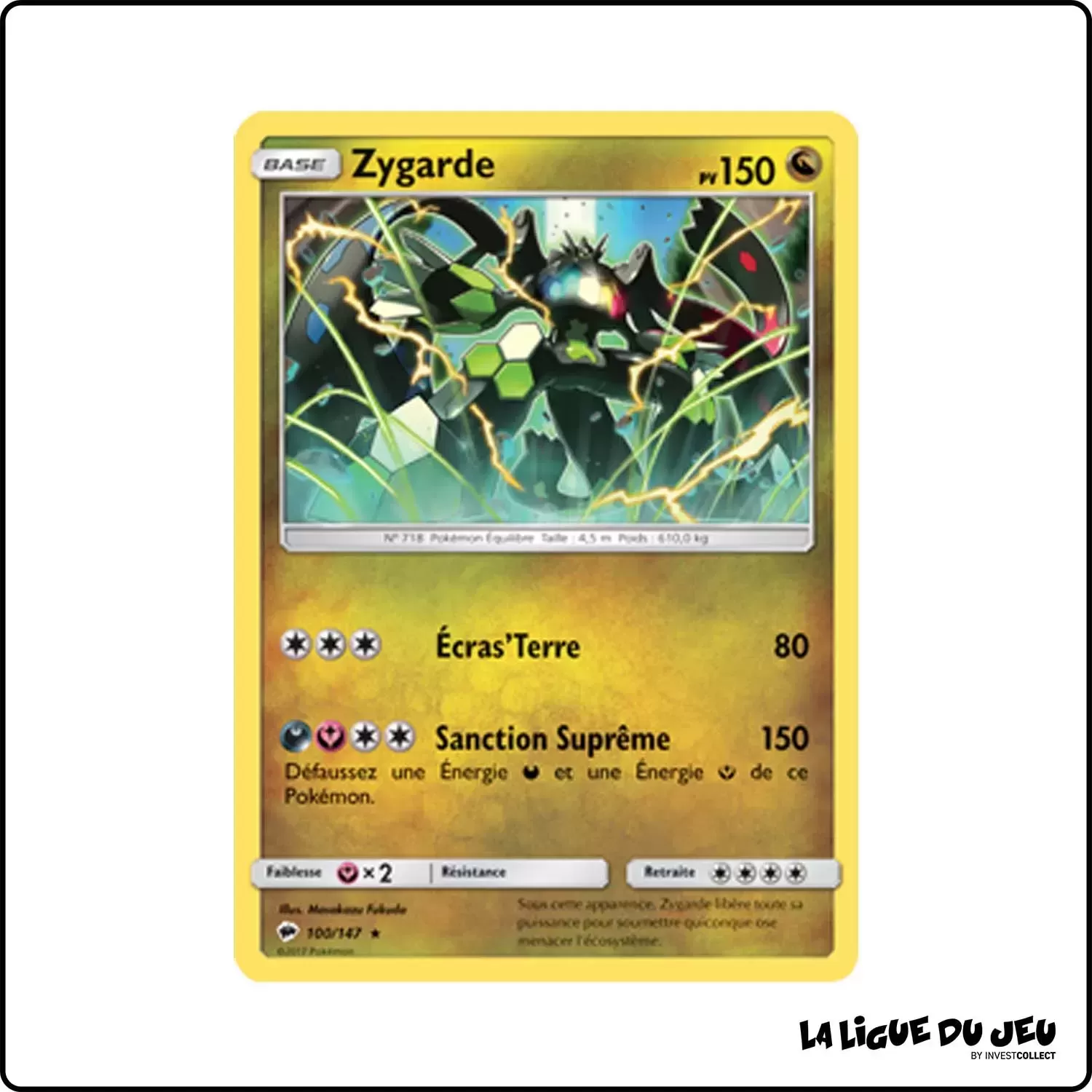 Holo - Pokemon - Ombres Ardentes - Zygarde 100/147