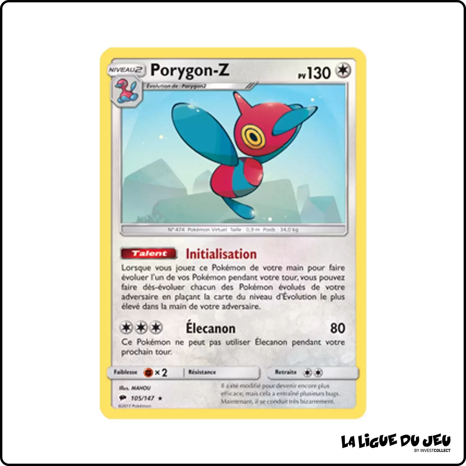 Holo - Pokemon - Ombres Ardentes - Porygon-Z 105/147