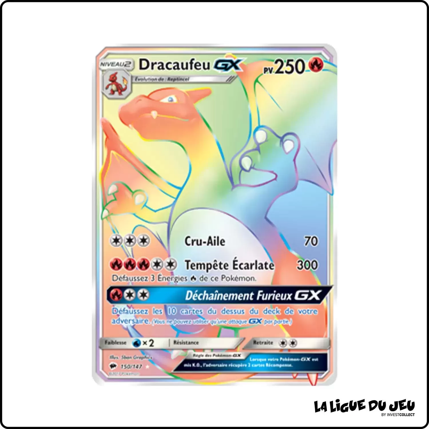 Secrete - Pokemon - Ombres Ardentes - Dracaufeu-GX 150/147