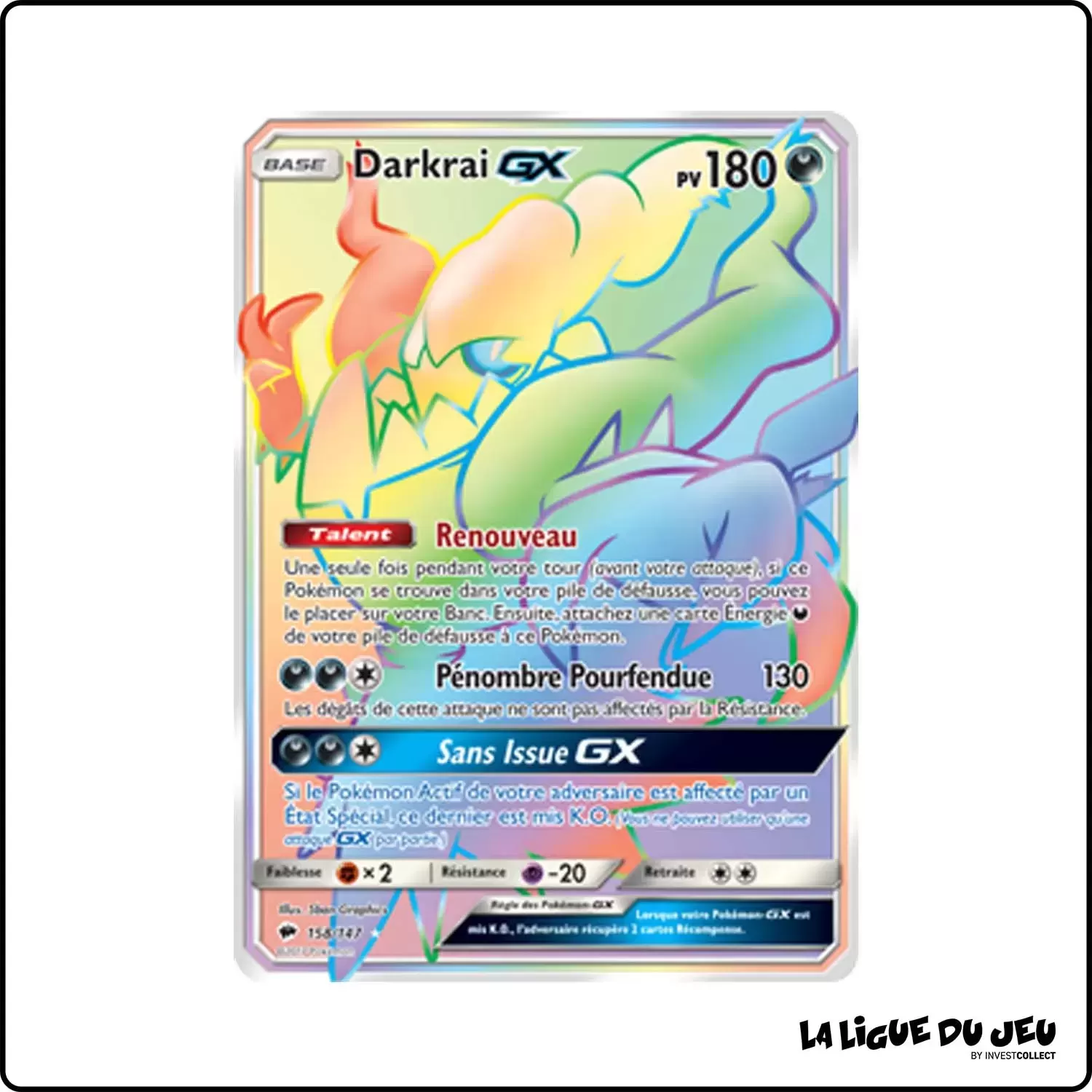 Secrete - Pokemon - Ombres Ardentes - Darkrai-GX 158/147