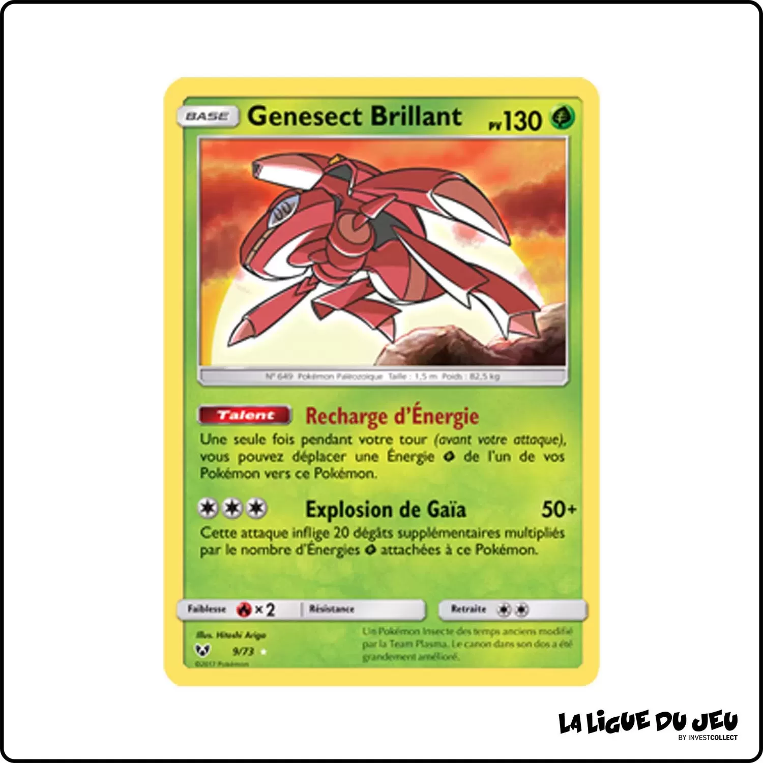 Ultra - Pokemon - Légendes Brillantes - Genesect Brillant 9/73