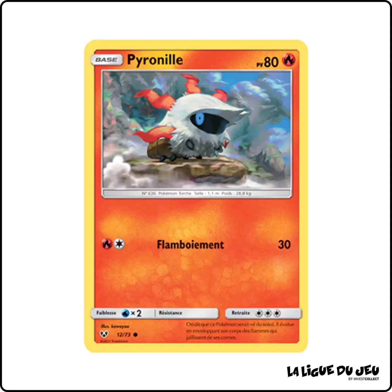 Commune - Pokemon - Légendes Brillantes - Pyronille 12/73