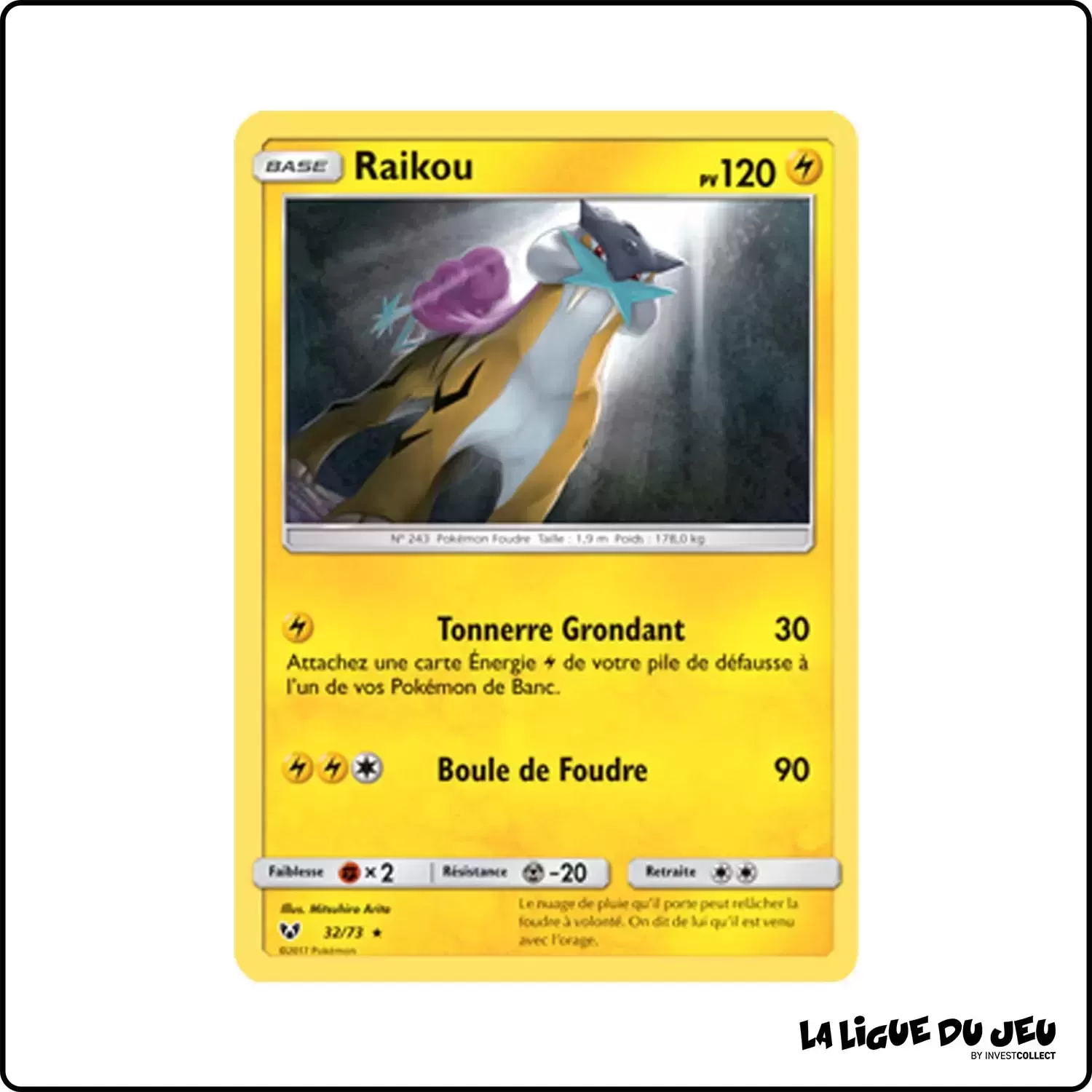 Holo - Pokemon - Légendes Brillantes - Raikou 32/73