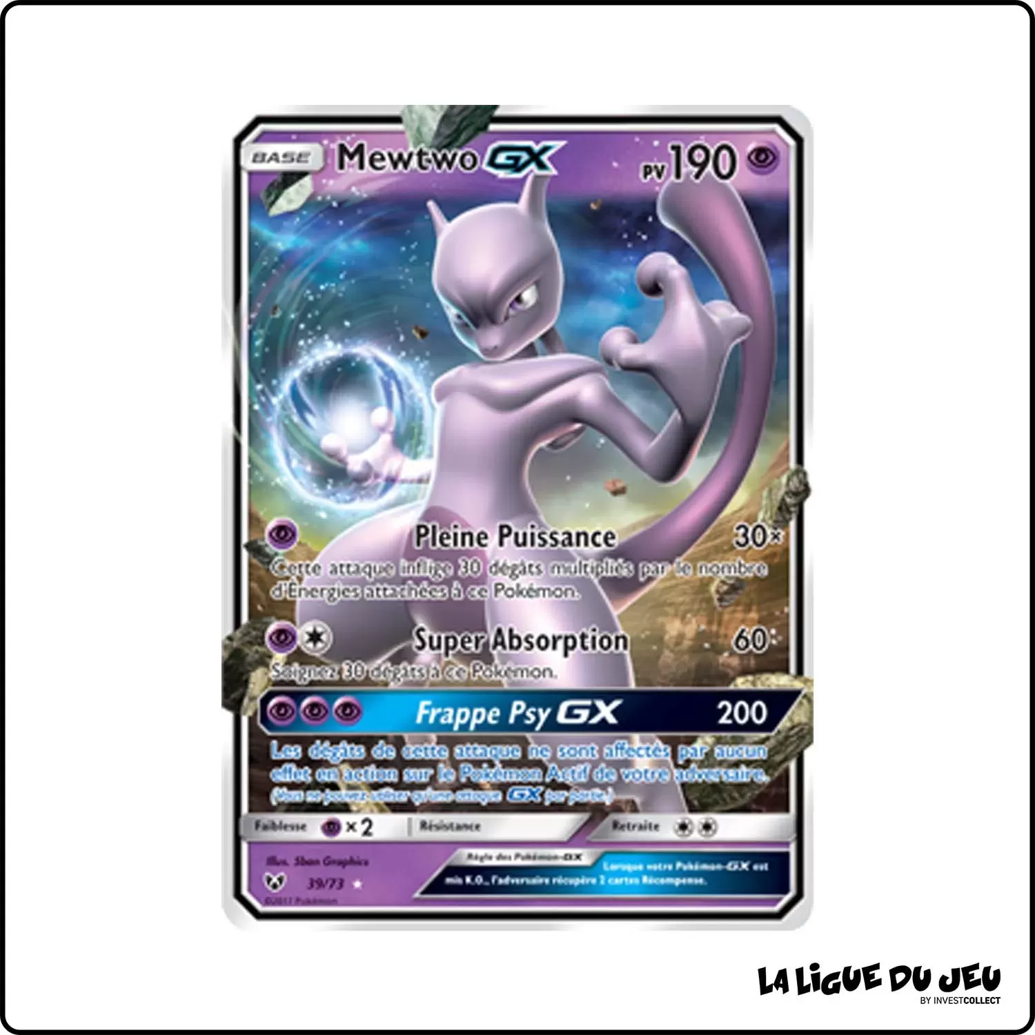 Ultra - Pokemon - Légendes Brillantes - Mewtwo-GX 39/73