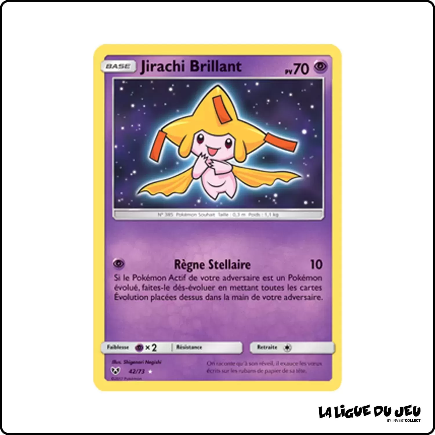 Ultra - Pokemon - Légendes Brillantes - Jirachi Brillant 42/73