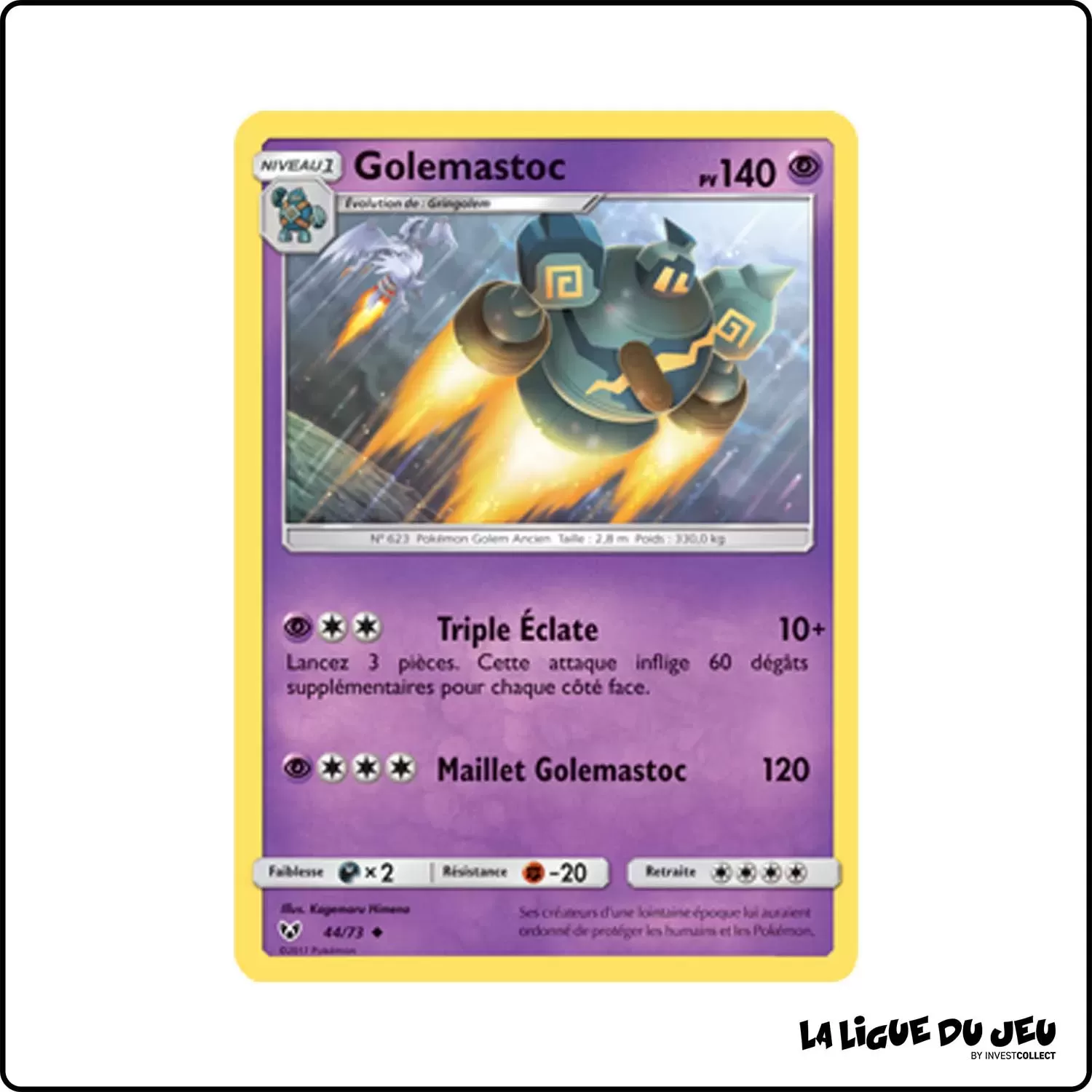 Peu commune - Pokemon - Légendes Brillantes - Golemastoc 44/73